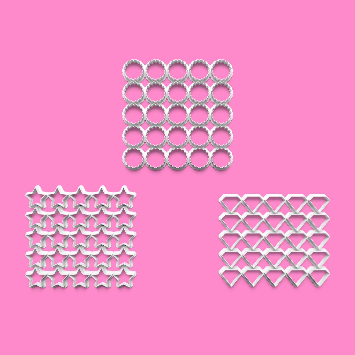 Mini Shape Multicutter Set – Available in 2cm to 6cm Sizes 🎉