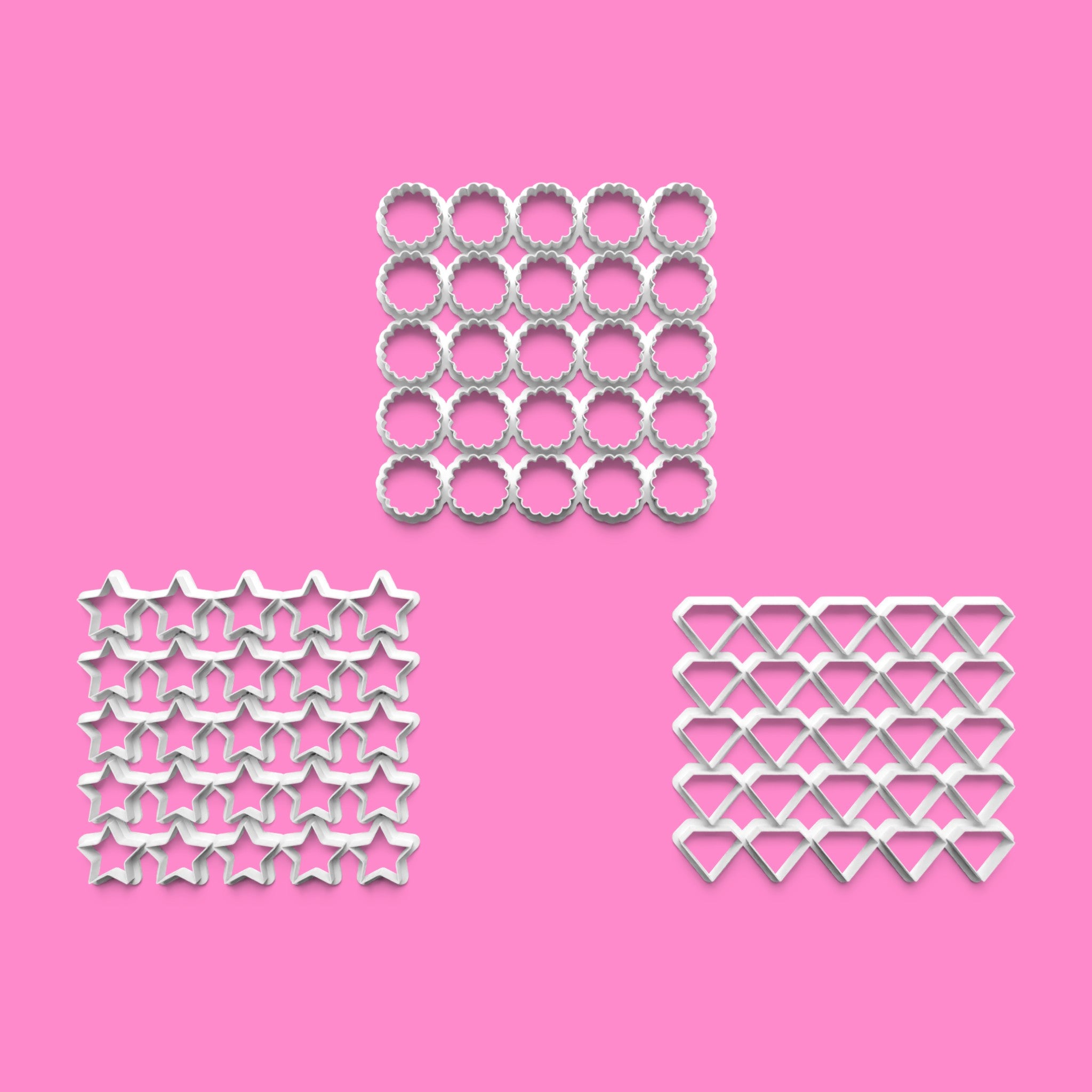 Mini Shape Multicutter Set – Available in 2cm to 6cm Sizes 🎉