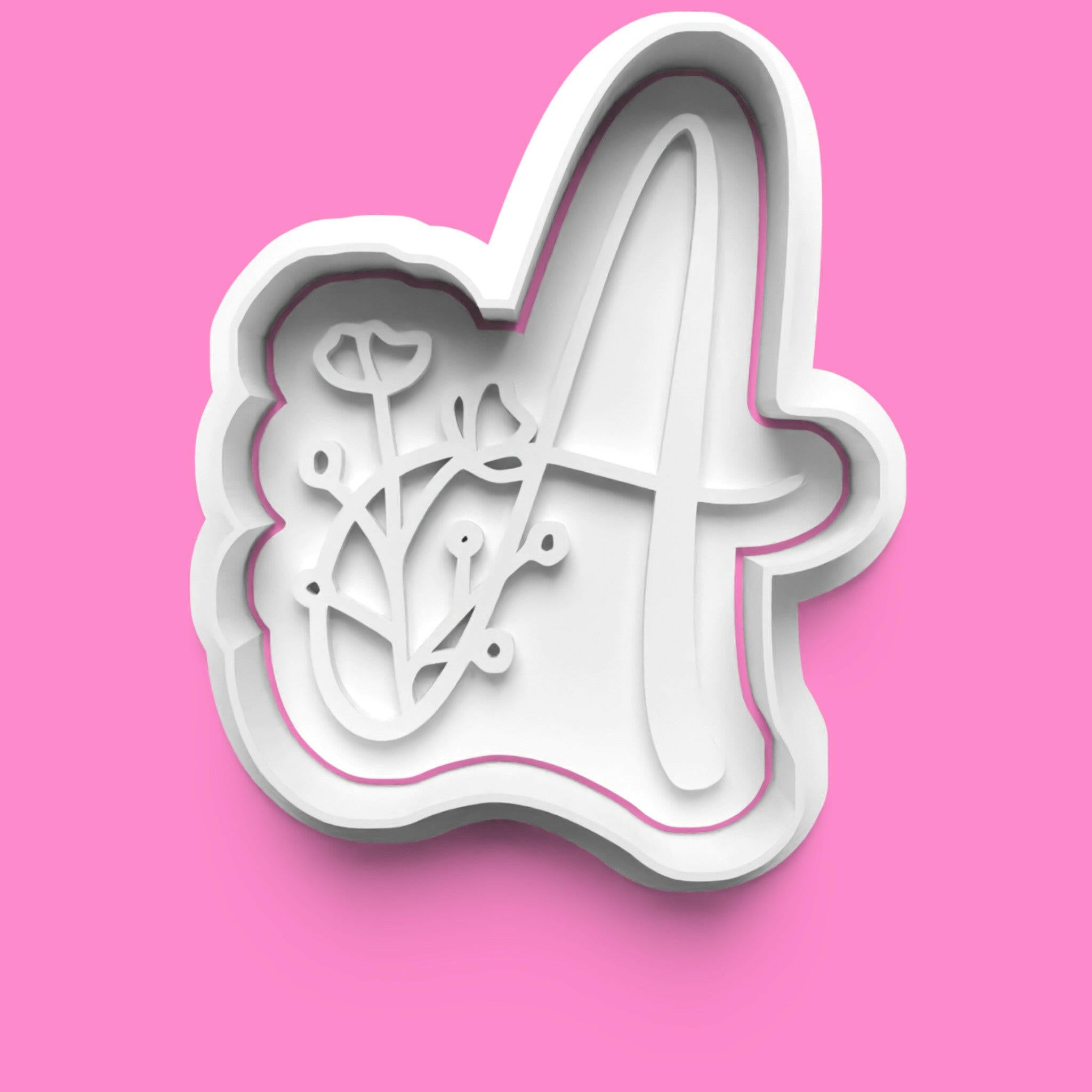 Floral Alphabet Cookie Cutter Set (A-Z) | Buy Individually or Full Set | PLA.