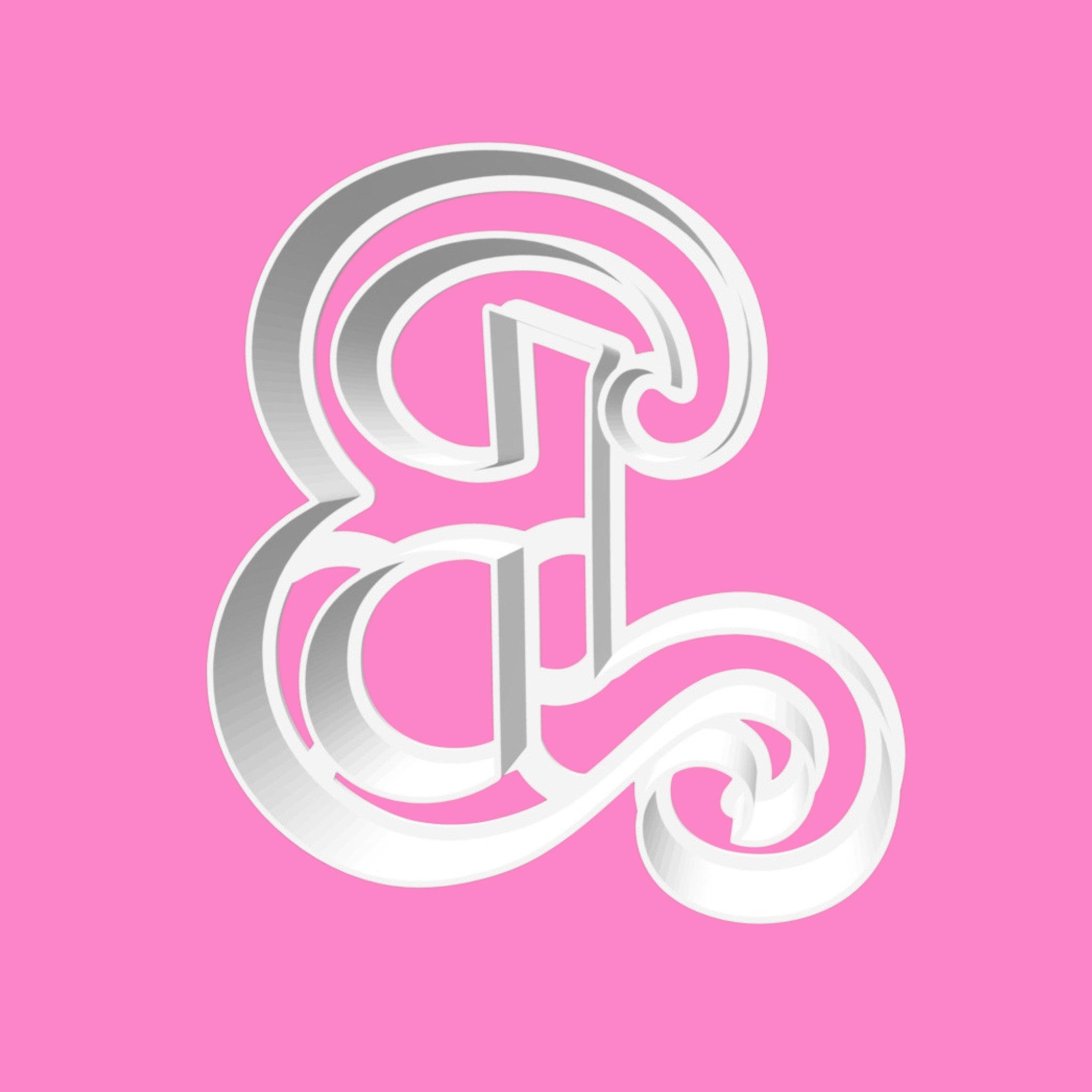 Barbie-Inspired ‘B’ Cookie Cutter – Retro Letter B Baking Tool
