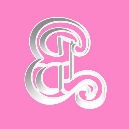 Barbie-Inspired ‘B’ Cookie Cutter – Retro Letter B Baking Tool