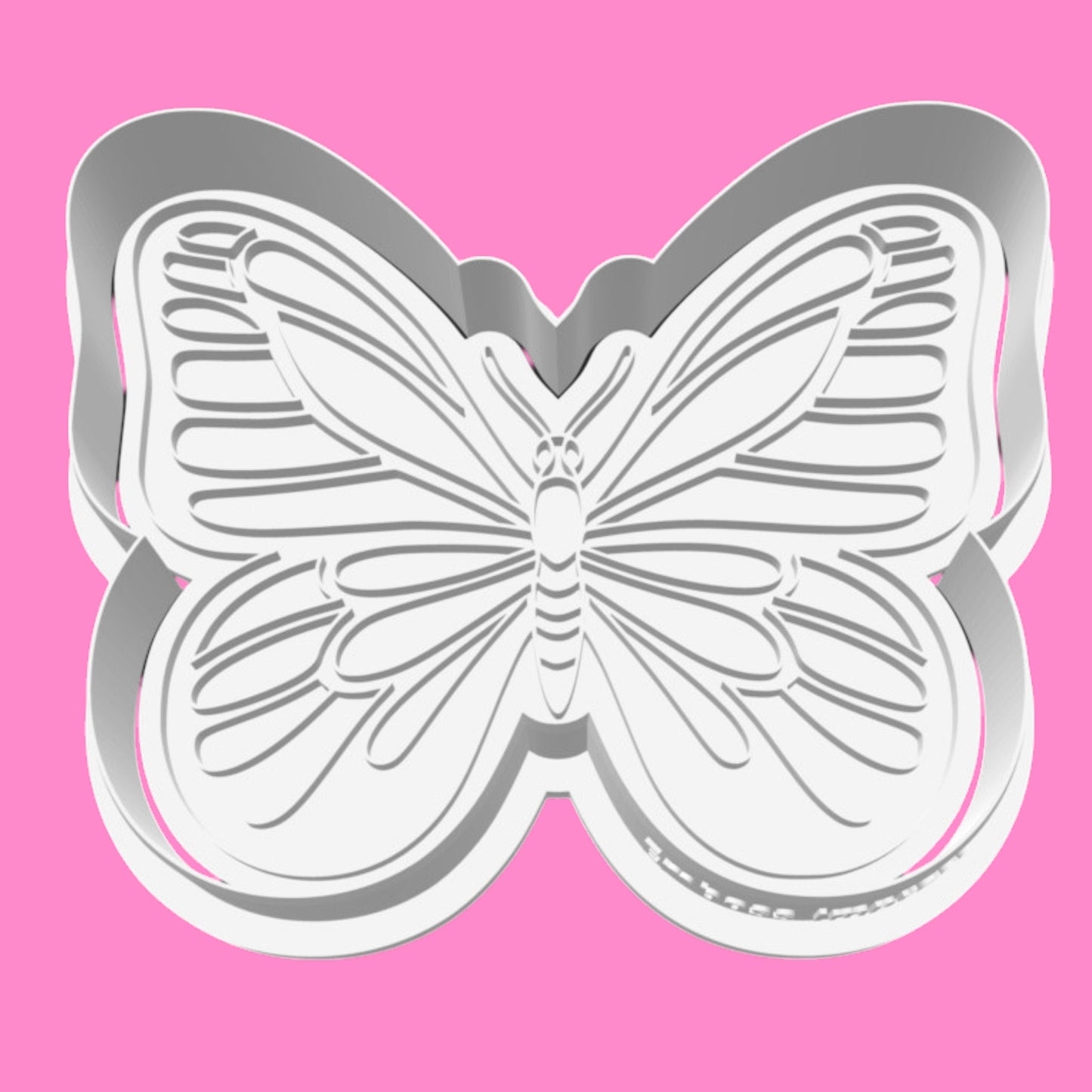 Detailed Monarch Butterfly Cookie Cutter – Intricate Wing Pattern for Baking & Fondant