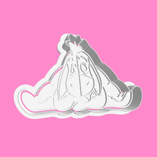 Classic Eeyore Sitting Cookie Cutter – Lovable Donkey Embossing Tool for Baby Showers & Birthdays
