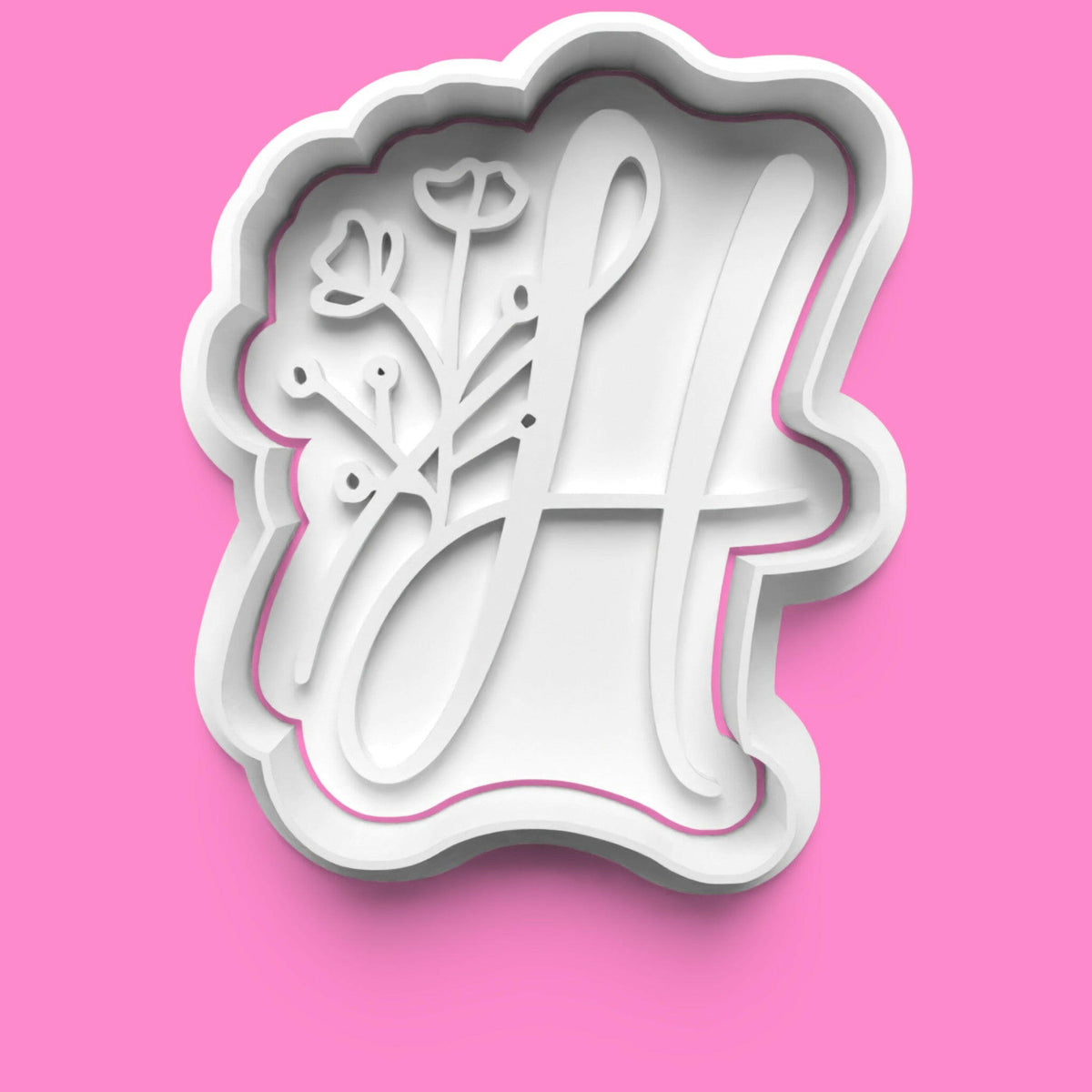 Floral Alphabet Cookie Cutter Set (A-Z) | Buy Individually or Full Set | PLA.