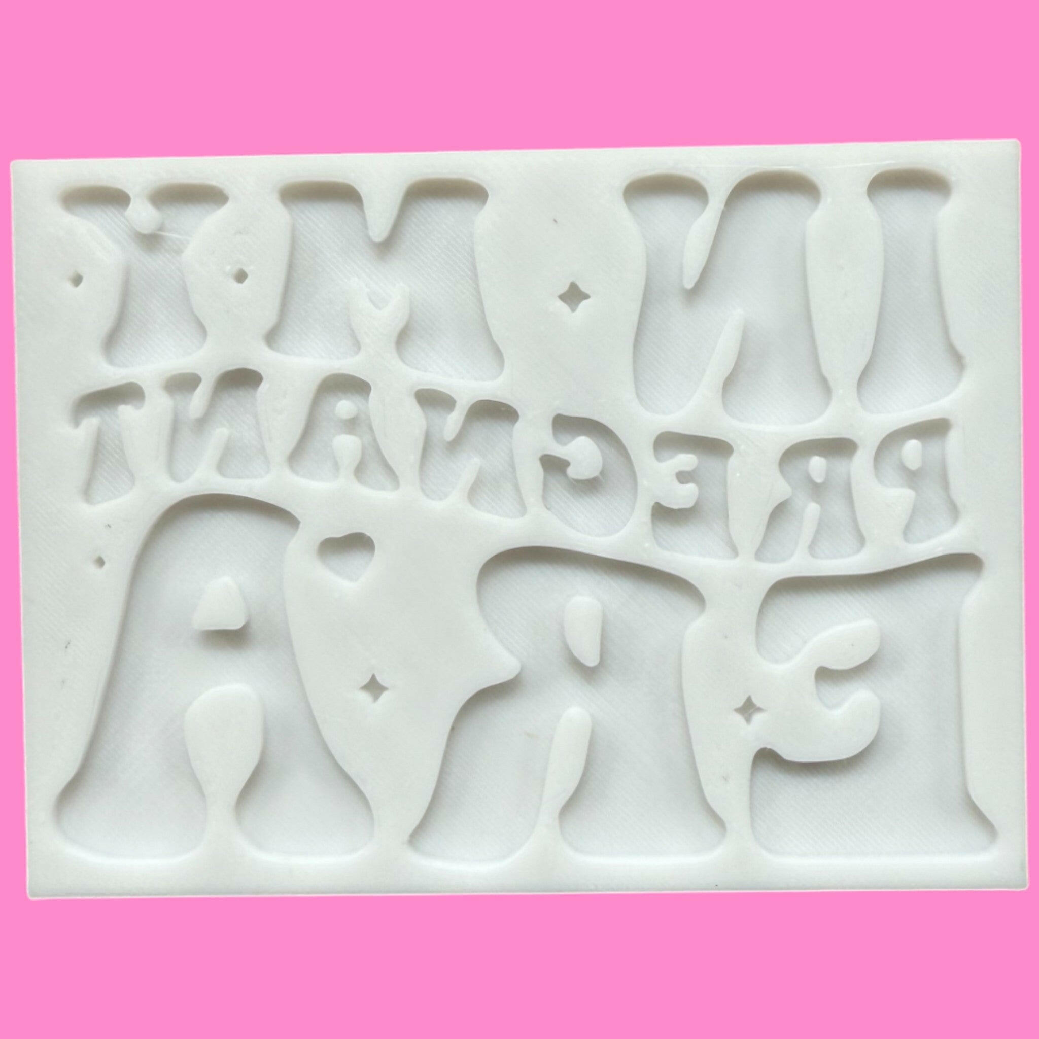 "In My Pregnant Era" Cookie Cutter & Stamp | Baby Shower & Bump Baking | PLA