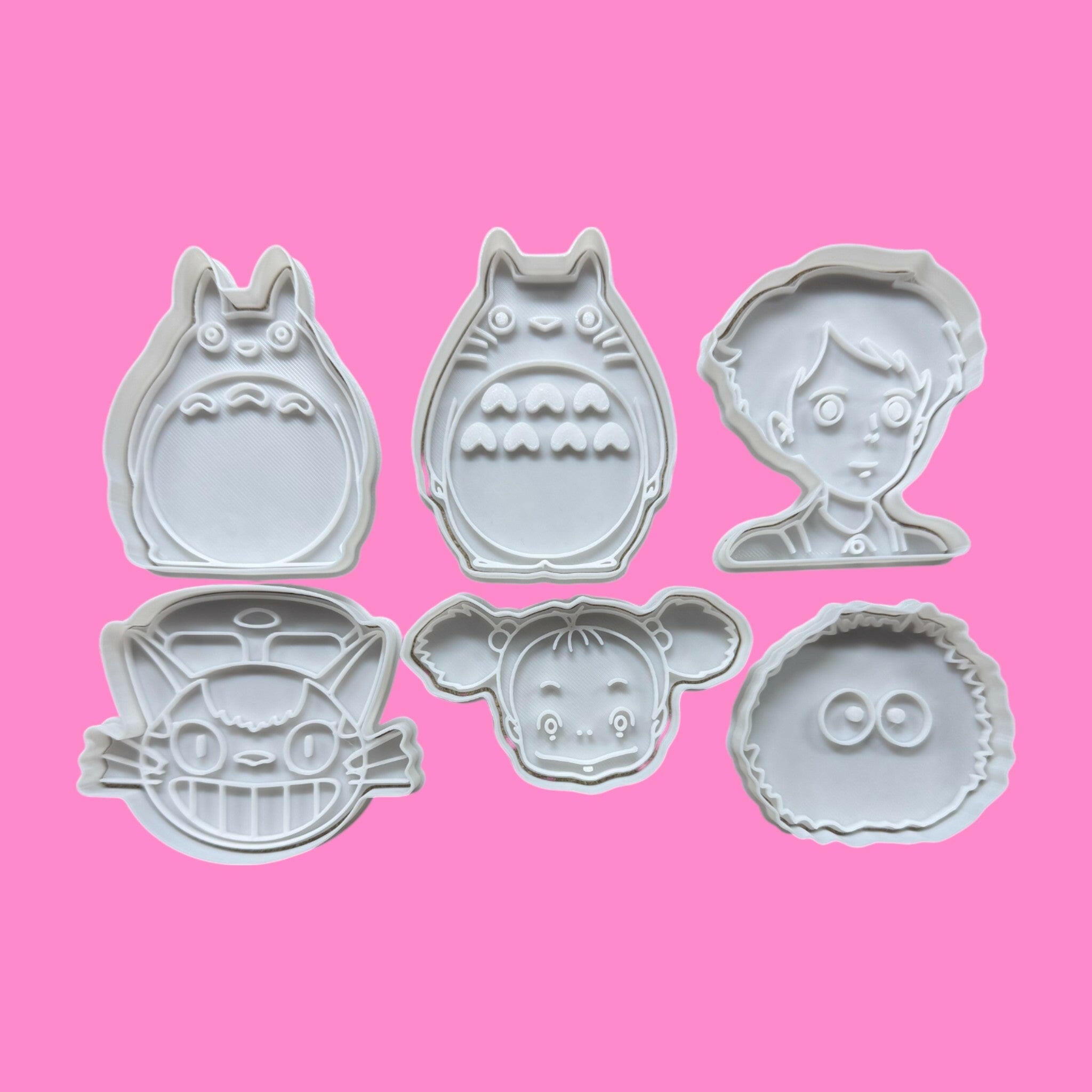 My Neighbor Totoro Cookie Cutter Set – Totoro, Catbus, Soot Sprite, Satsuki.