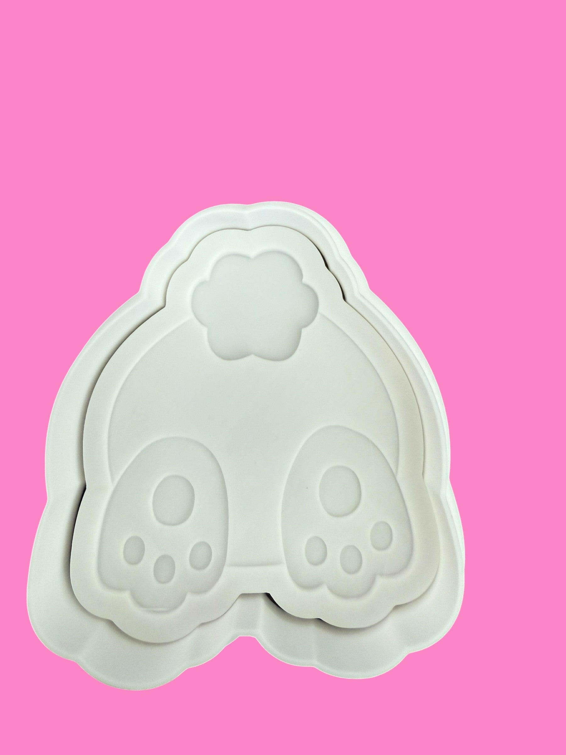 Bunny Tail and Feet Multilayered Stamp and Cookie Cutter – Adorable Baking Tool.