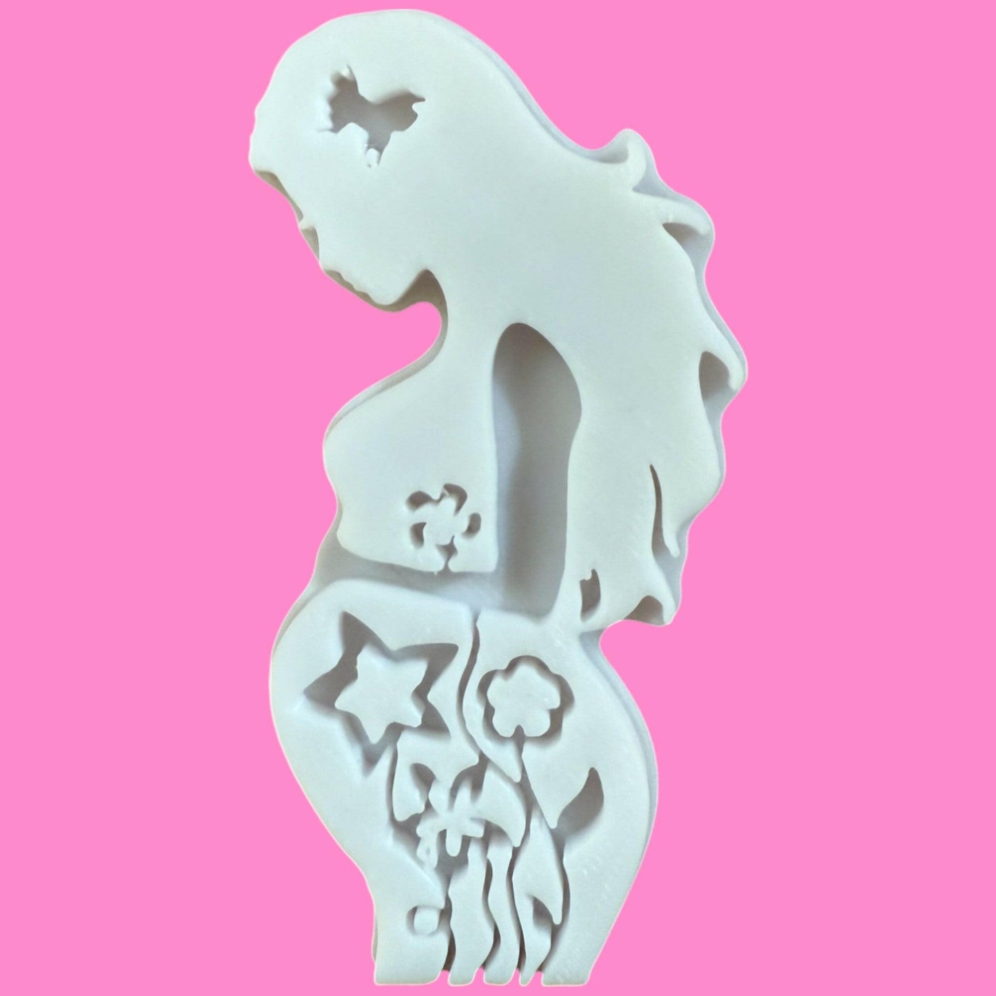 Pregnant Mum To Be with Floral Bump Cookie Cutter & Outboss Stamp.