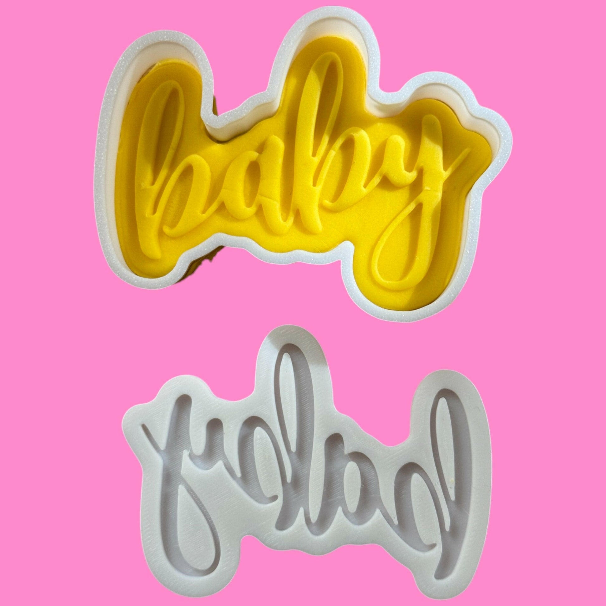 Baby Font Stamp & Cookie Cutter – Outboss Style.