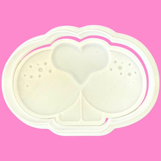 Multilayered Bunny Nose and Teeth Cookie Cutter | Elegant Floral Baking | PLA.