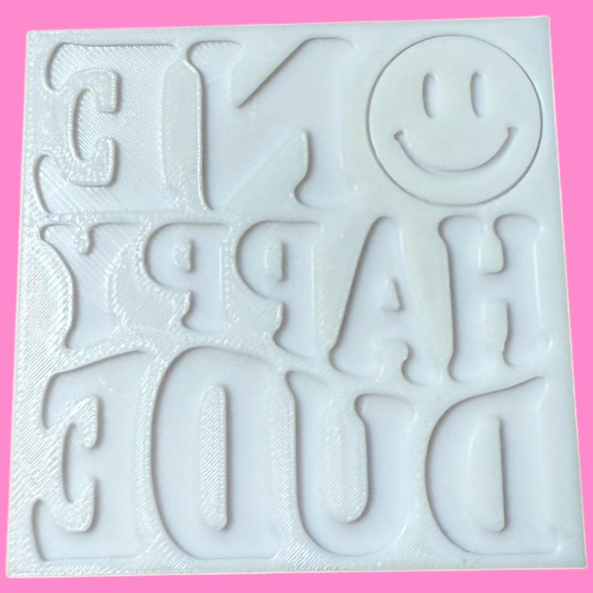 "One Happy Dude" Cookie Cutter & Stamp | Smiley Face Birthday Design | PLA.