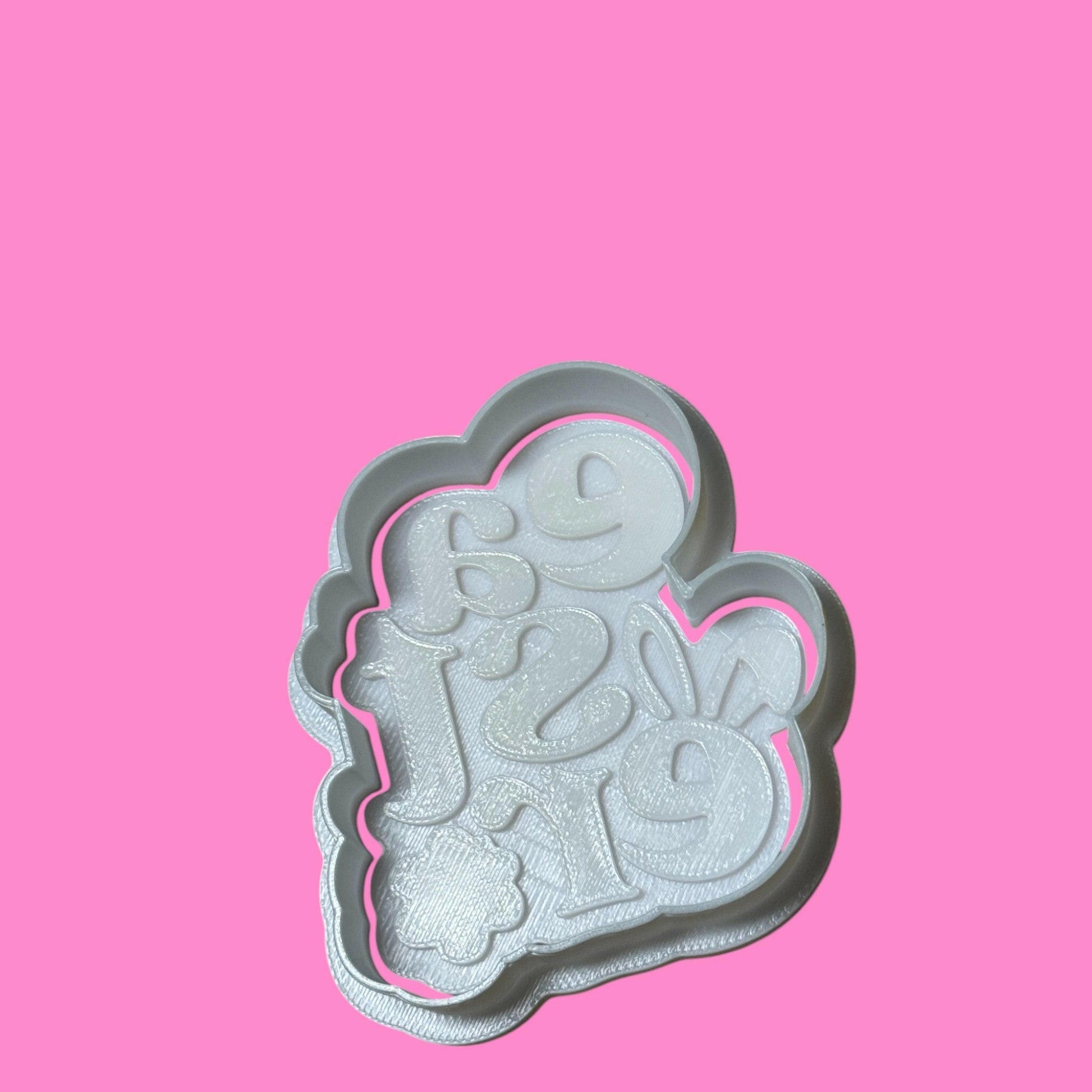 Easter Font Cookie Cutter & Stamp | Festive Spring Baking | PLA.