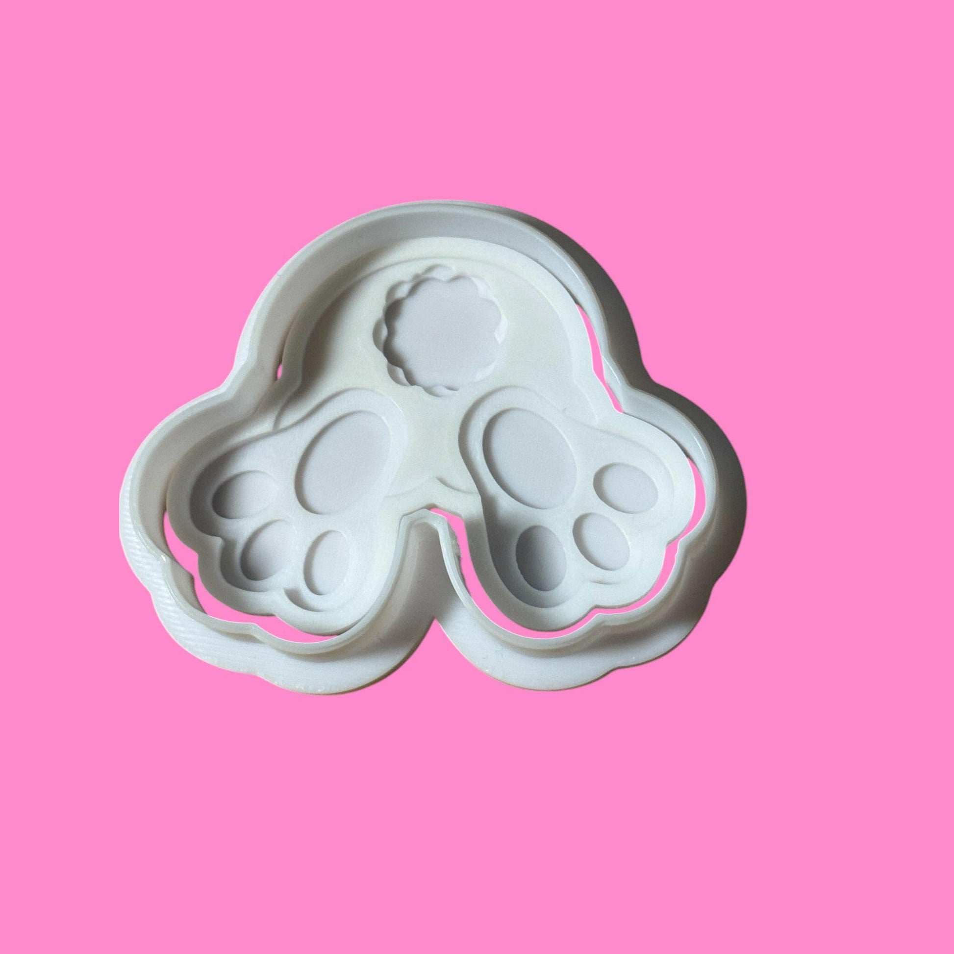 Multilayered Bunny Cookie Cutter | Layered Tail, Feet & Foot Pads | PLA.