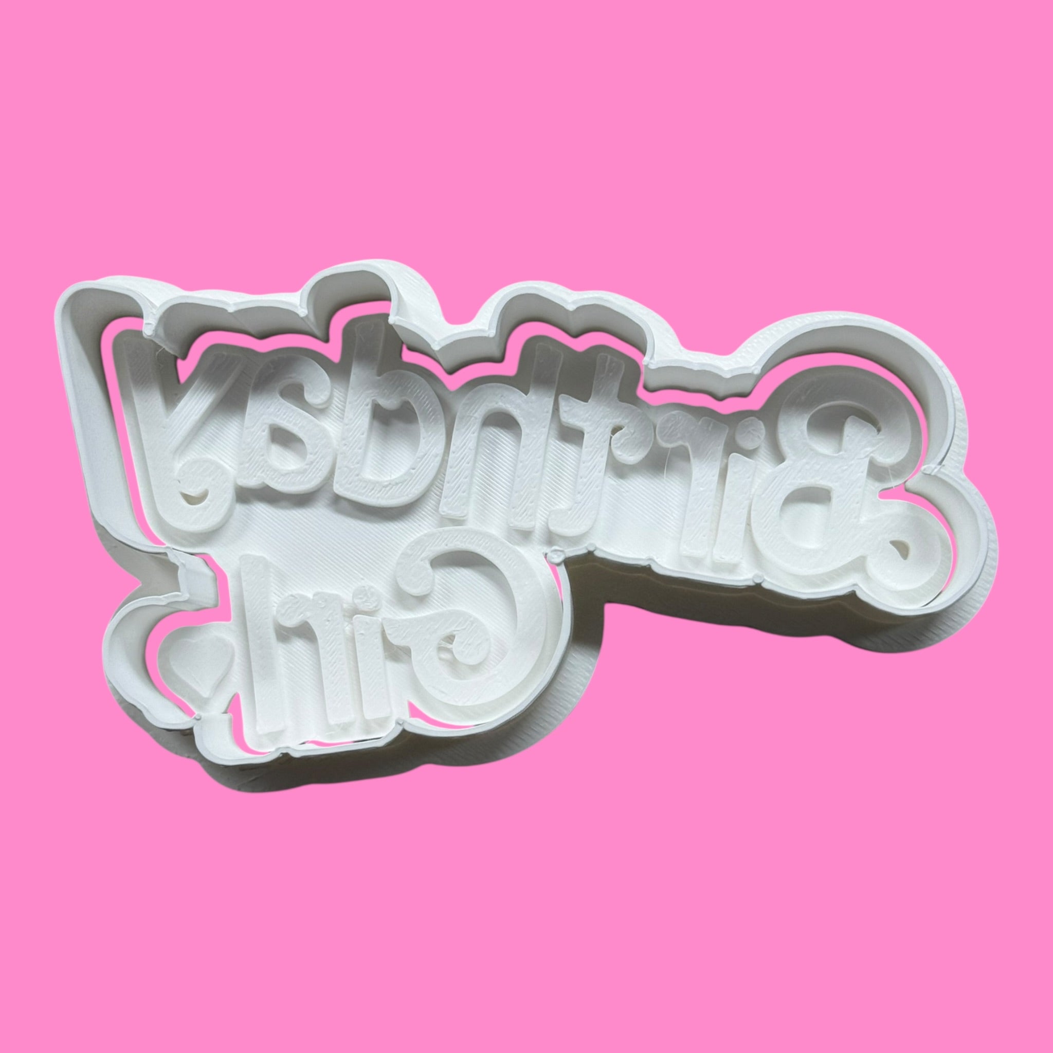 "Birthday Girl" Cookie Cutter & Stamp - Festive Celebration Design - Outboss & Emboss Versions