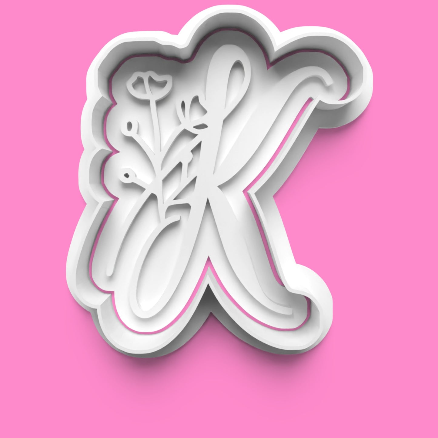 Floral Alphabet Cookie Cutter Set (A-Z) | Buy Individually or Full Set | PLA