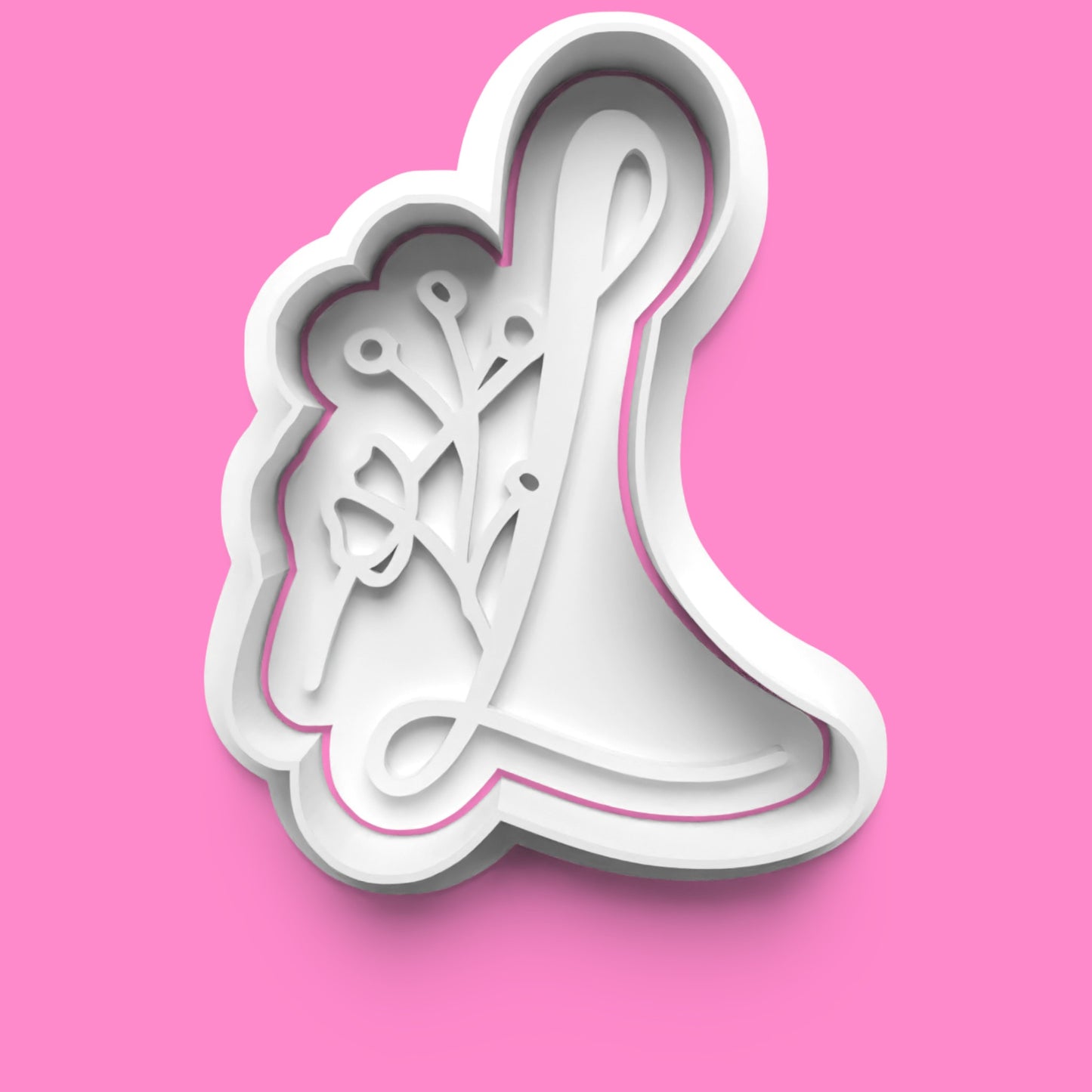 Floral Alphabet Cookie Cutter Set (A-Z) | Buy Individually or Full Set | PLA