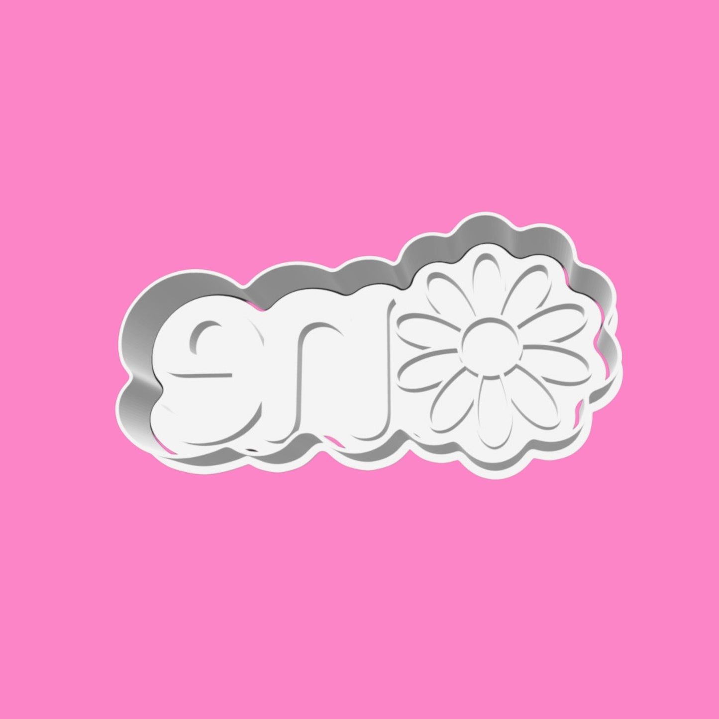 "One" Daisy Cookie Cutter & Embosser – 8.5cm Birthday Delight