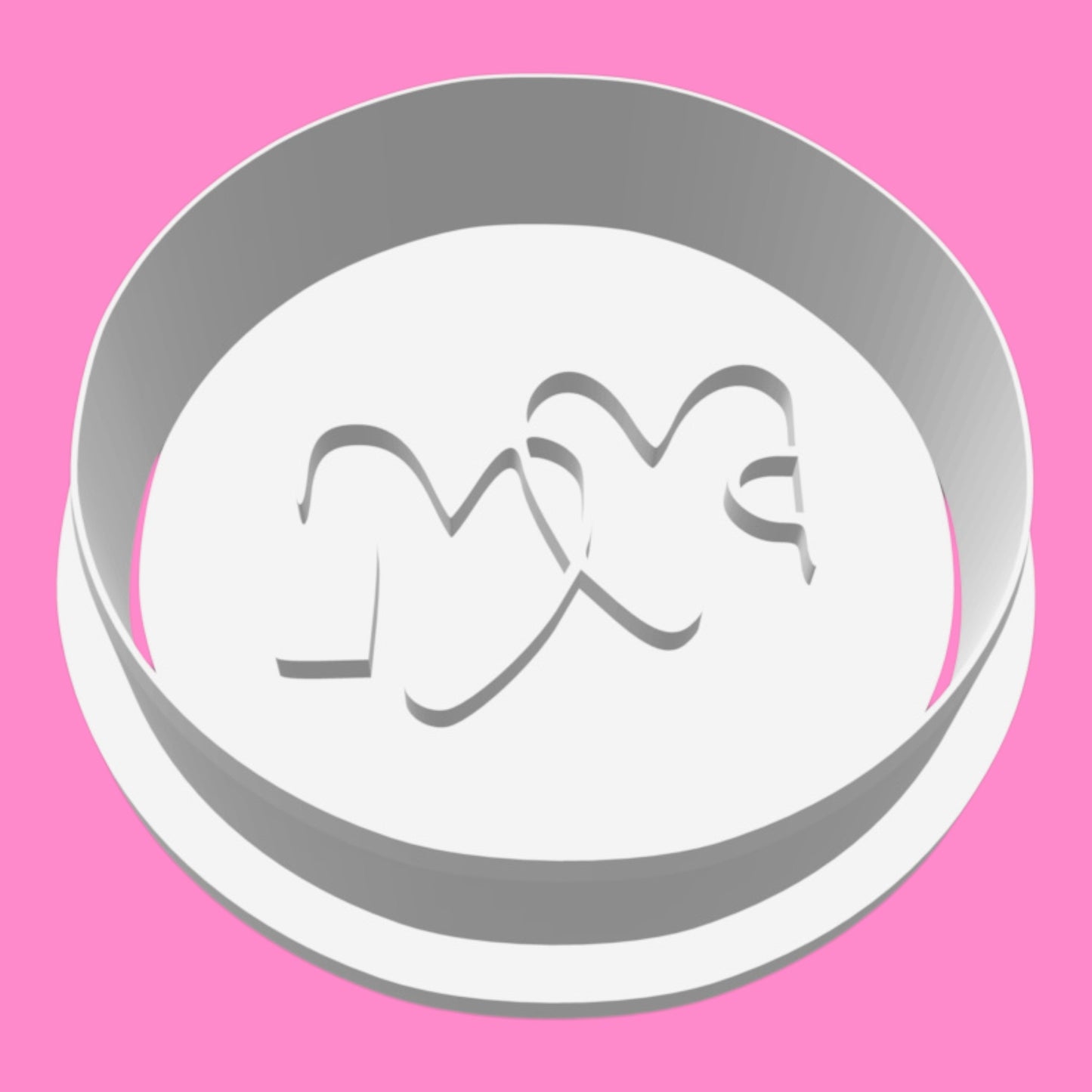 Custom Initials Monogram Cookie Cutter & Stamp | Personalized Wedding, Engagement & Valentine's Day Biscuit Cutter | 5cm - 10cm