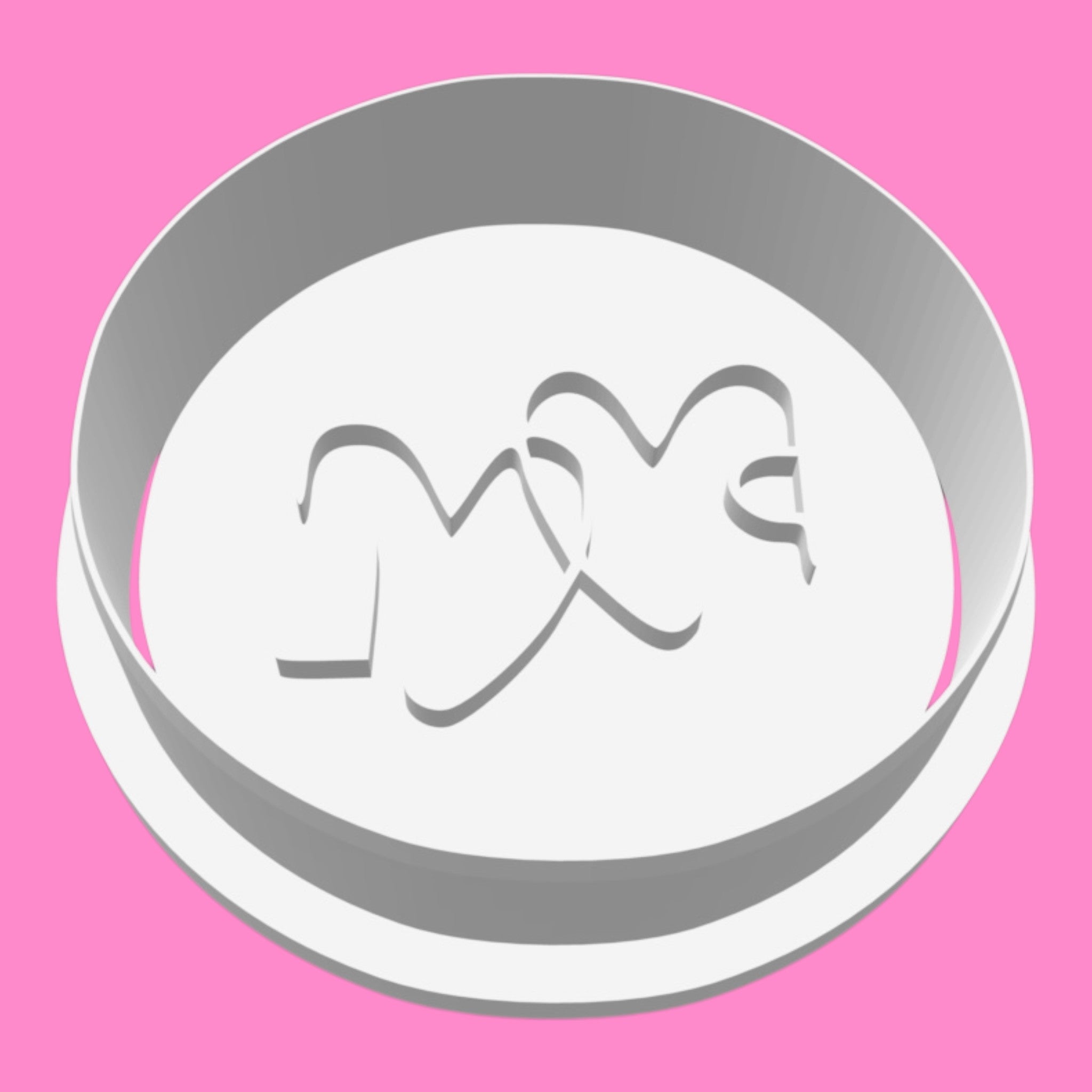 Custom Initials Monogram Cookie Cutter & Stamp | Personalized Wedding, Engagement & Valentine's Day Biscuit Cutter | 5cm - 10cm