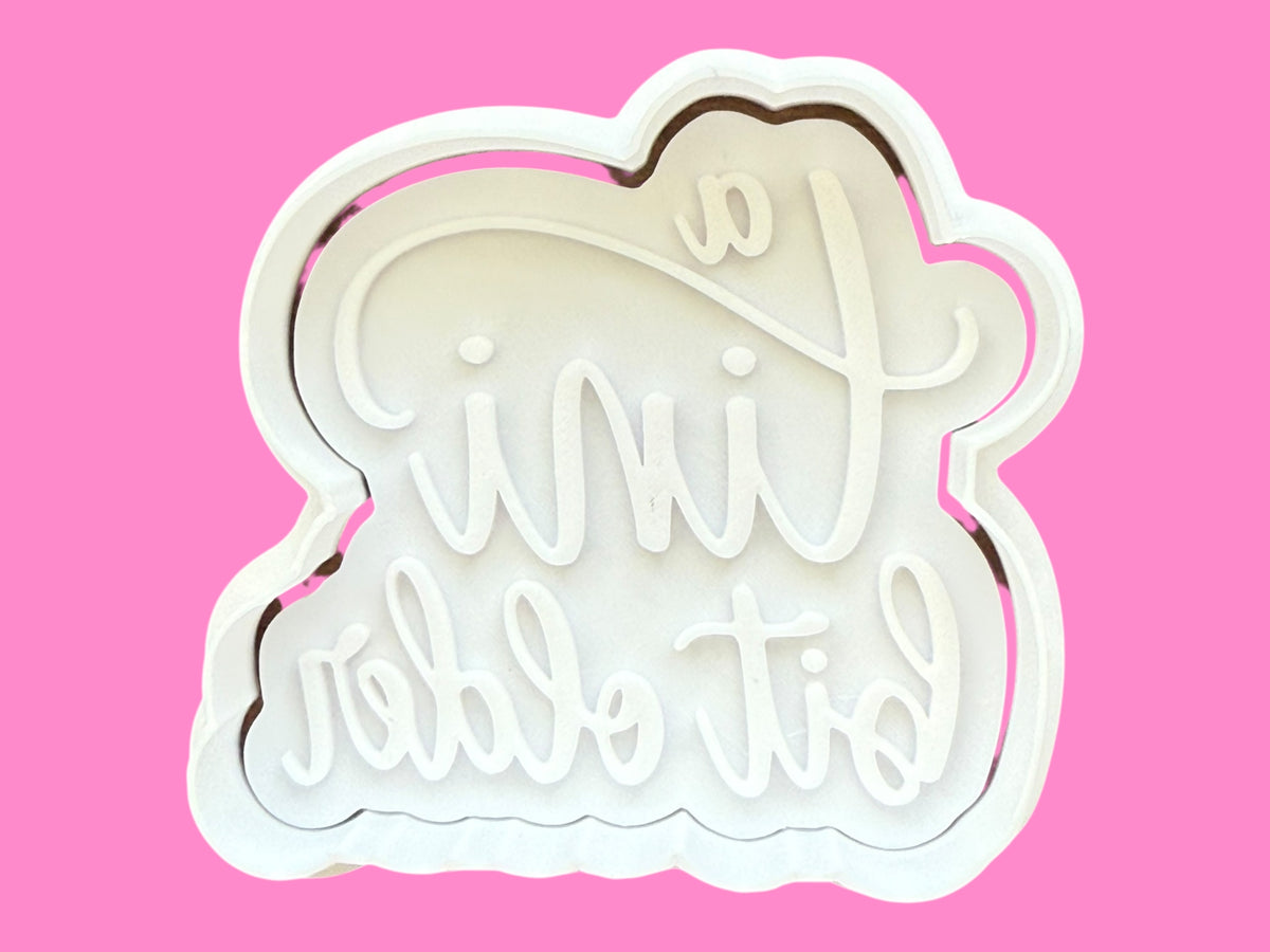 A Tini Bit Older – Martini Birthday Cookie Cutter & Embosser Stamp Set