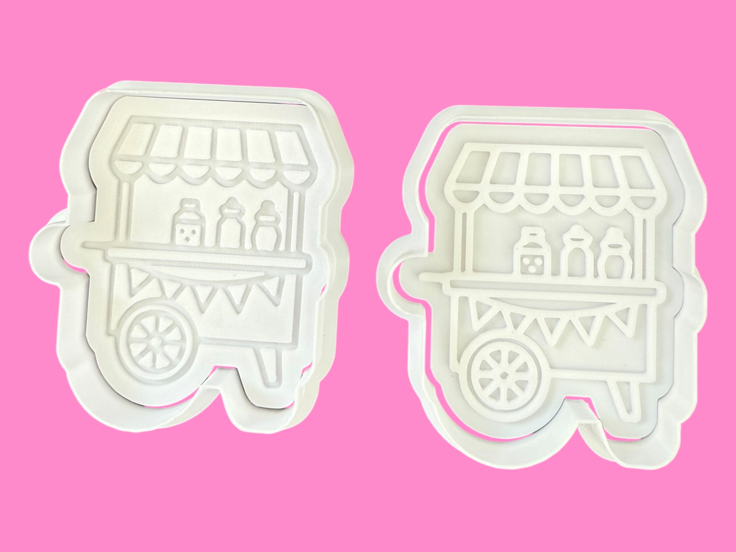 Candy Trolley Cookie Cutter & Stamp – Sweet Shop-Inspired Design