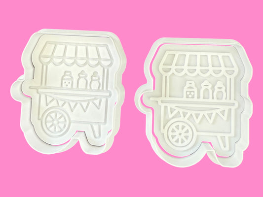 Candy Trolley Cookie Cutter & Stamp – Sweet Shop-Inspired Design