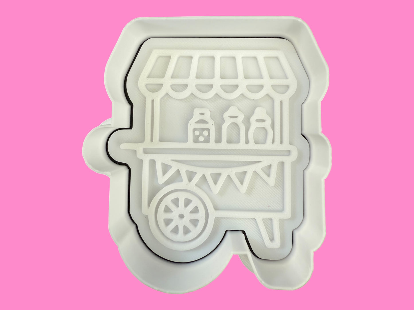 Candy Trolley Cookie Cutter & Stamp – Sweet Shop-Inspired Design