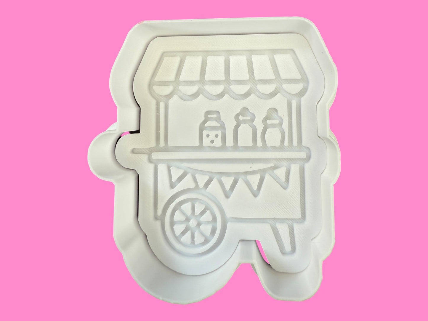 Candy Trolley Cookie Cutter & Stamp – Sweet Shop-Inspired Design