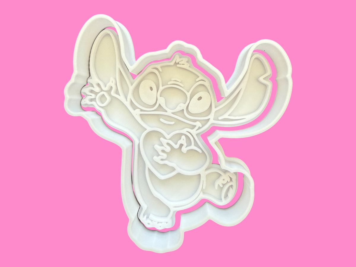 Lilo & Stitch Cookie Cutter & Embosser Stamp Set – Set of 6 Ohana-Inspired Designs Set-2