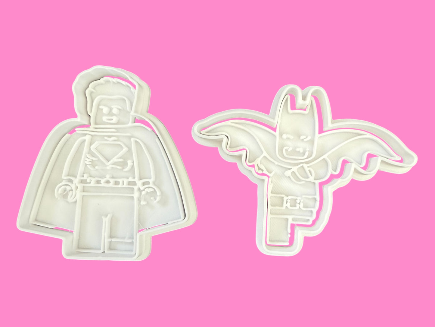 Super Bakes Duo – LEGO Batman & Superman Cookie Cutter Set (7cm+)