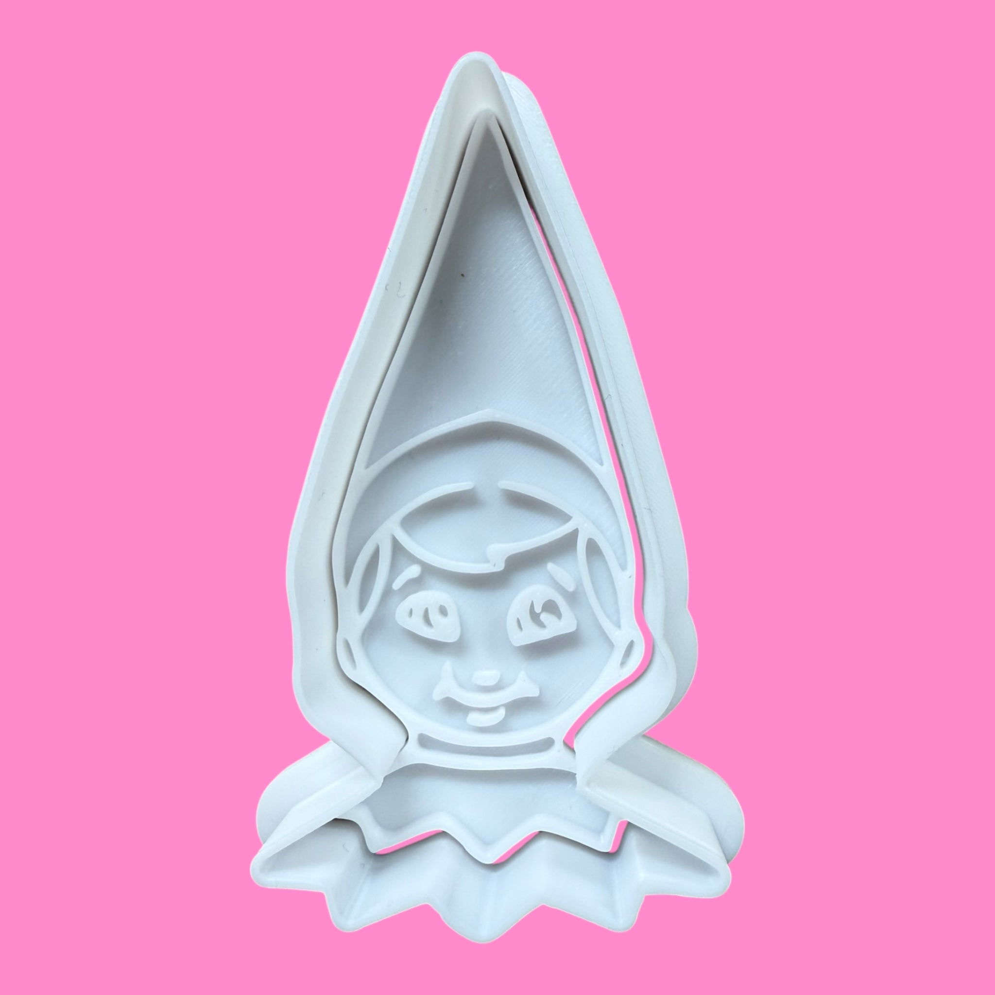 Elf Cookie Cutter & Fondant Embosser Set | Christmas Baking Tools