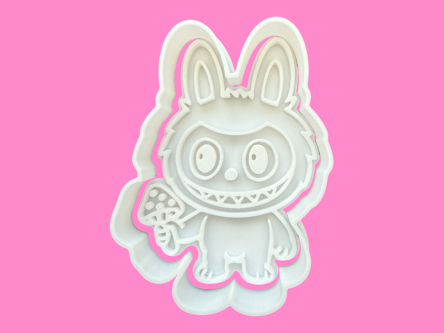 Inspired by Labubu  Cookie Cutter & Embosser Stamp Set – Set of 6 Mischievous Character Design Set-2