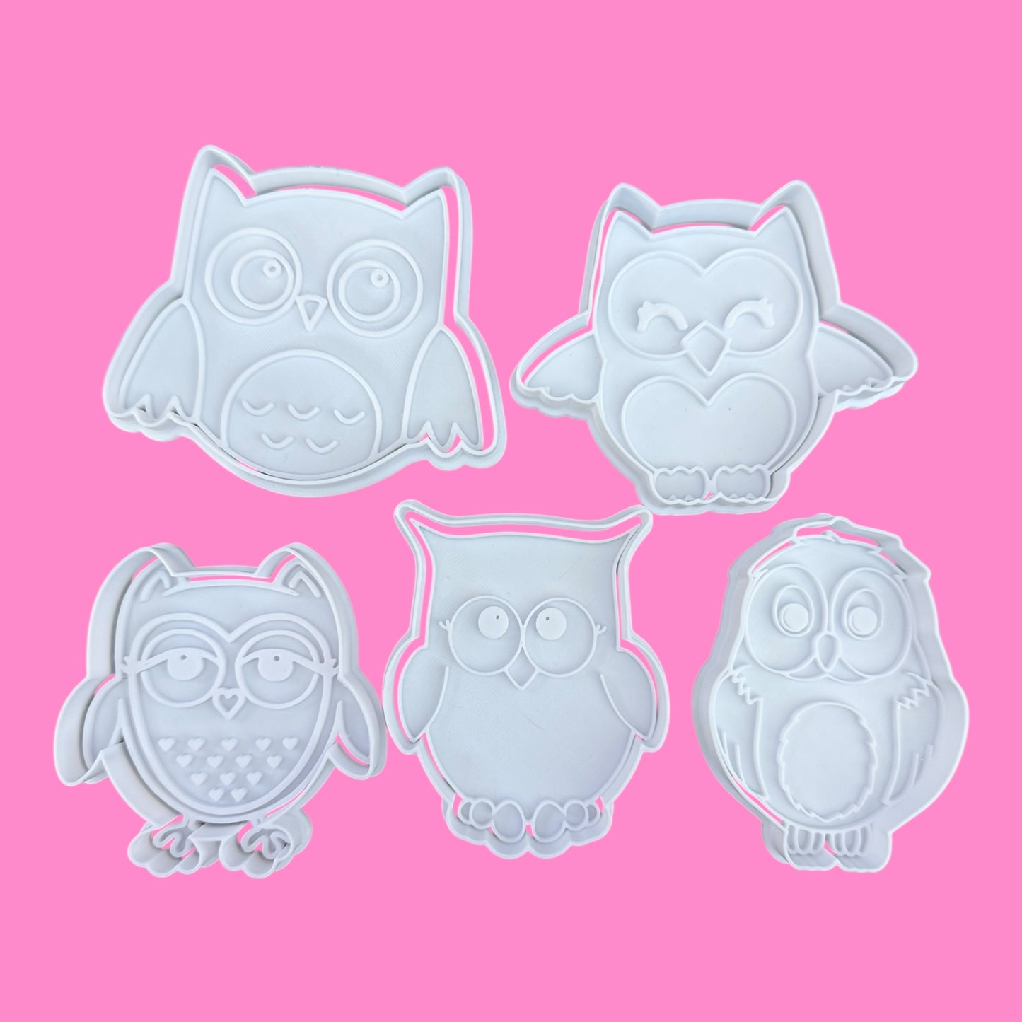“Hoo’s Baking?” Owl Cookie Cutter Set – Pack of 5 Adorable Owls