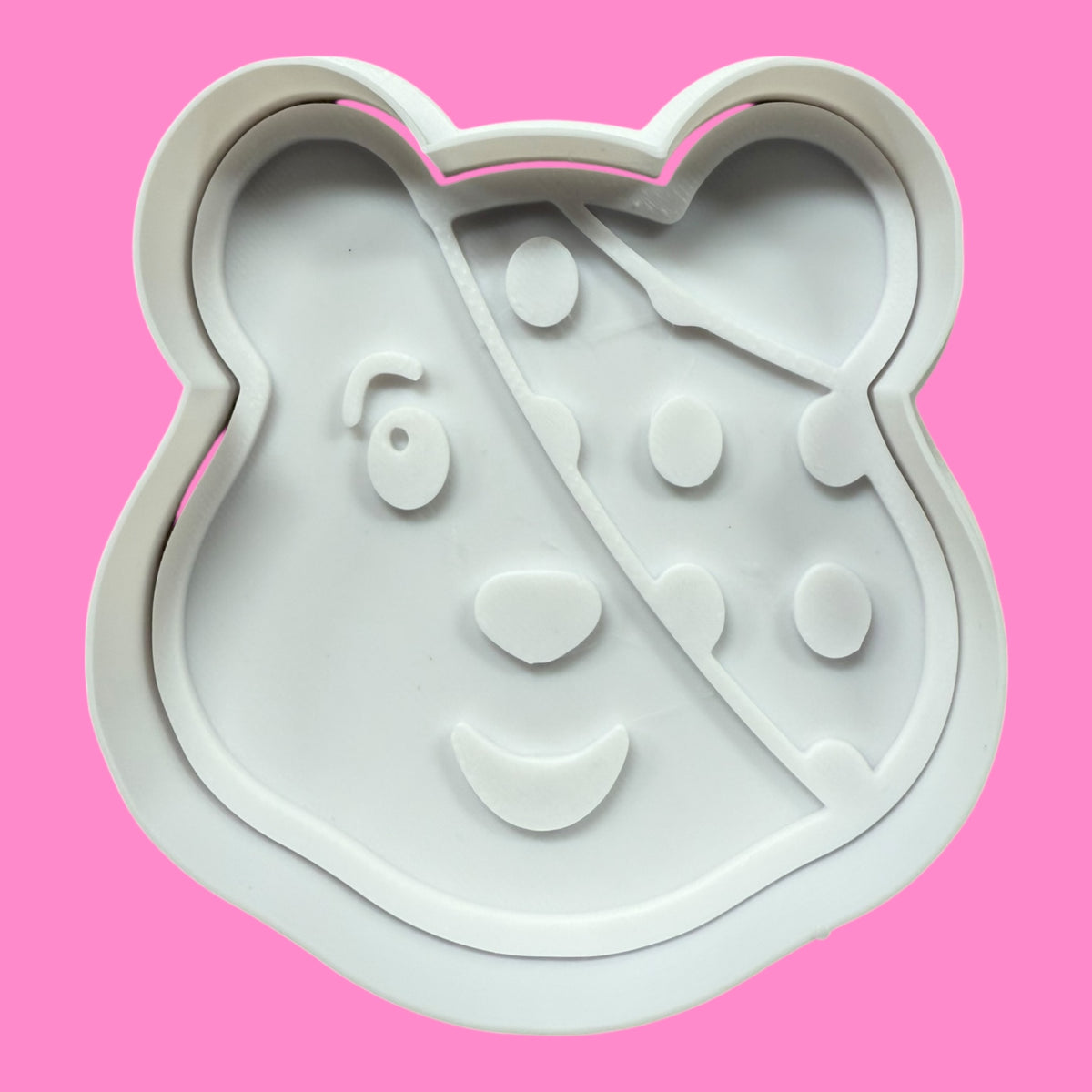 Pudsey and Blush Teddy Bear Charity Cookie Cutter & Embosser Set – 2 Piece PLA