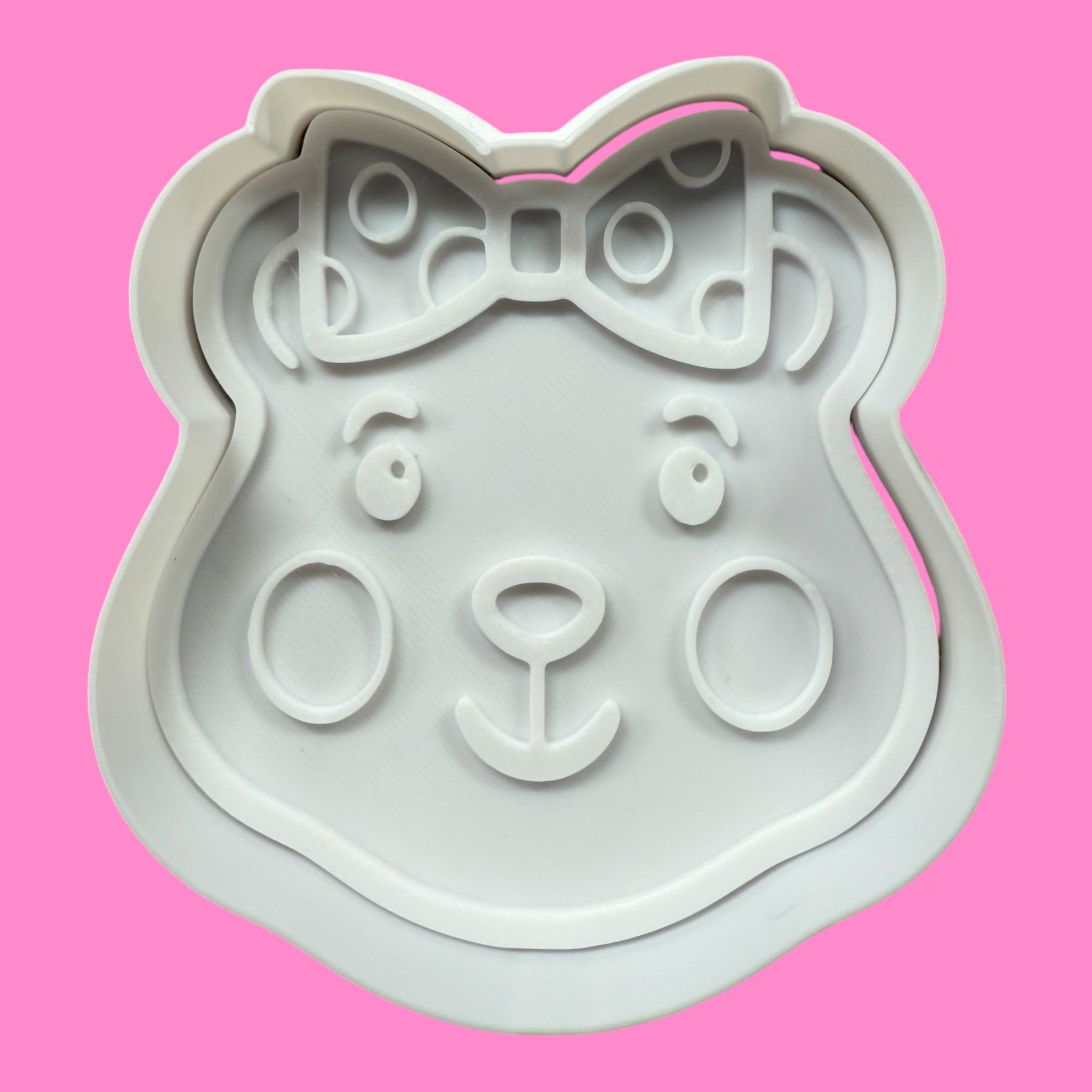 Pudsey and Blush Teddy Bear Charity Cookie Cutter & Embosser Set – 2 Piece PLA