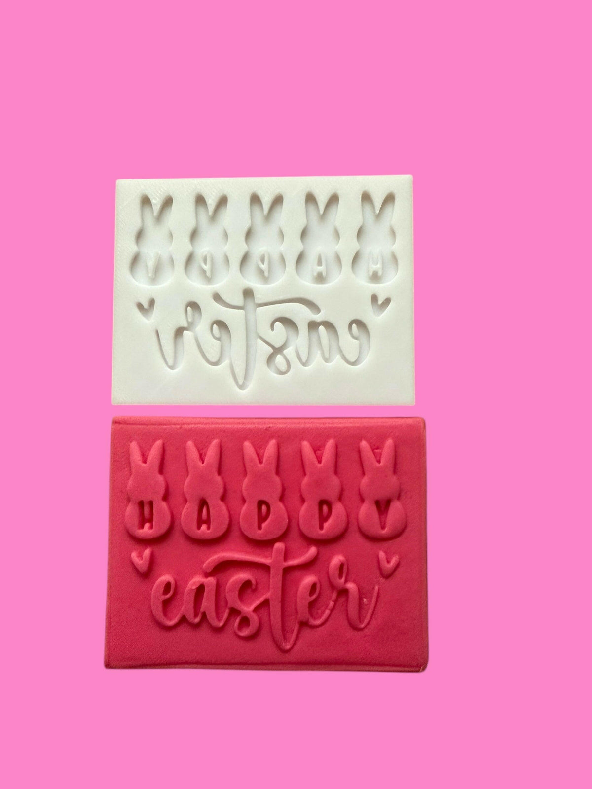 Happy Easter Bunny Font Cookie Cutter & Stamp | Emboss & Outboss Options | PLA