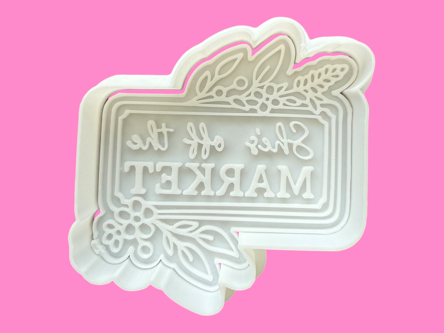 She’s of the Market – Set of 2 Cookie Cutter & Embosser Stamps (7.5–8.5cm)