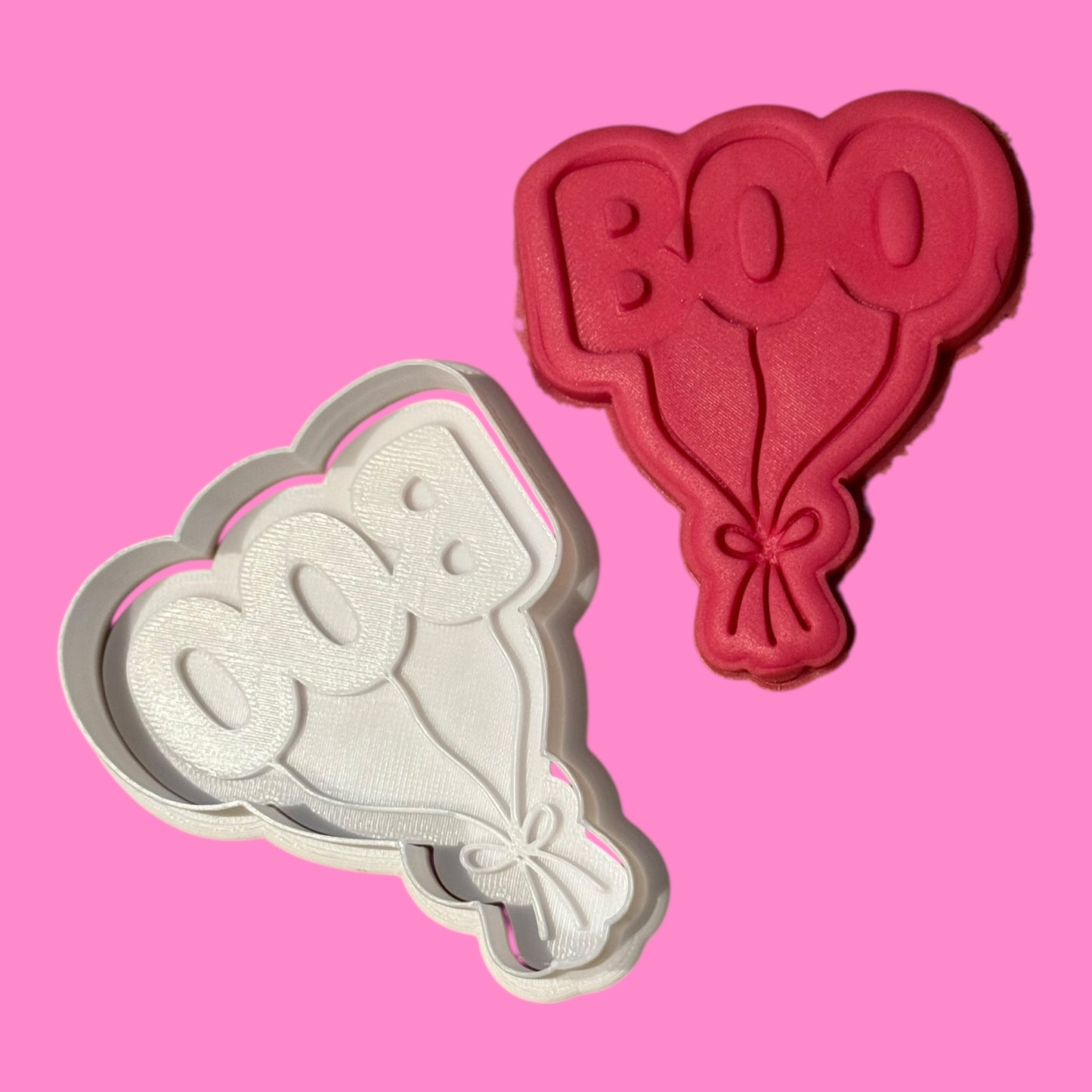 BOO Balloon Cookie Cutter & Embosser – Halloween Balloon Stamp