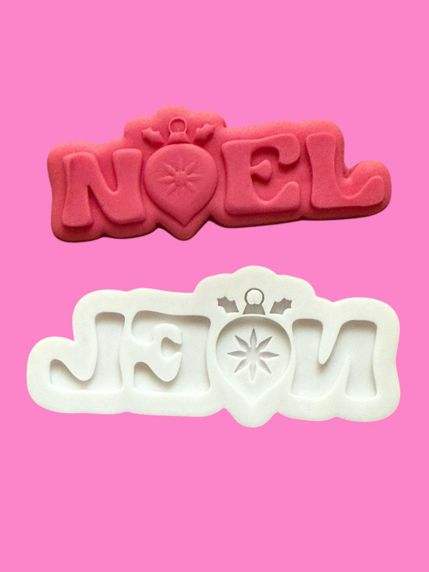 Multilayered "Noel" Font Cookie Cutter & Stamp | Christmas Baking Set | PLA