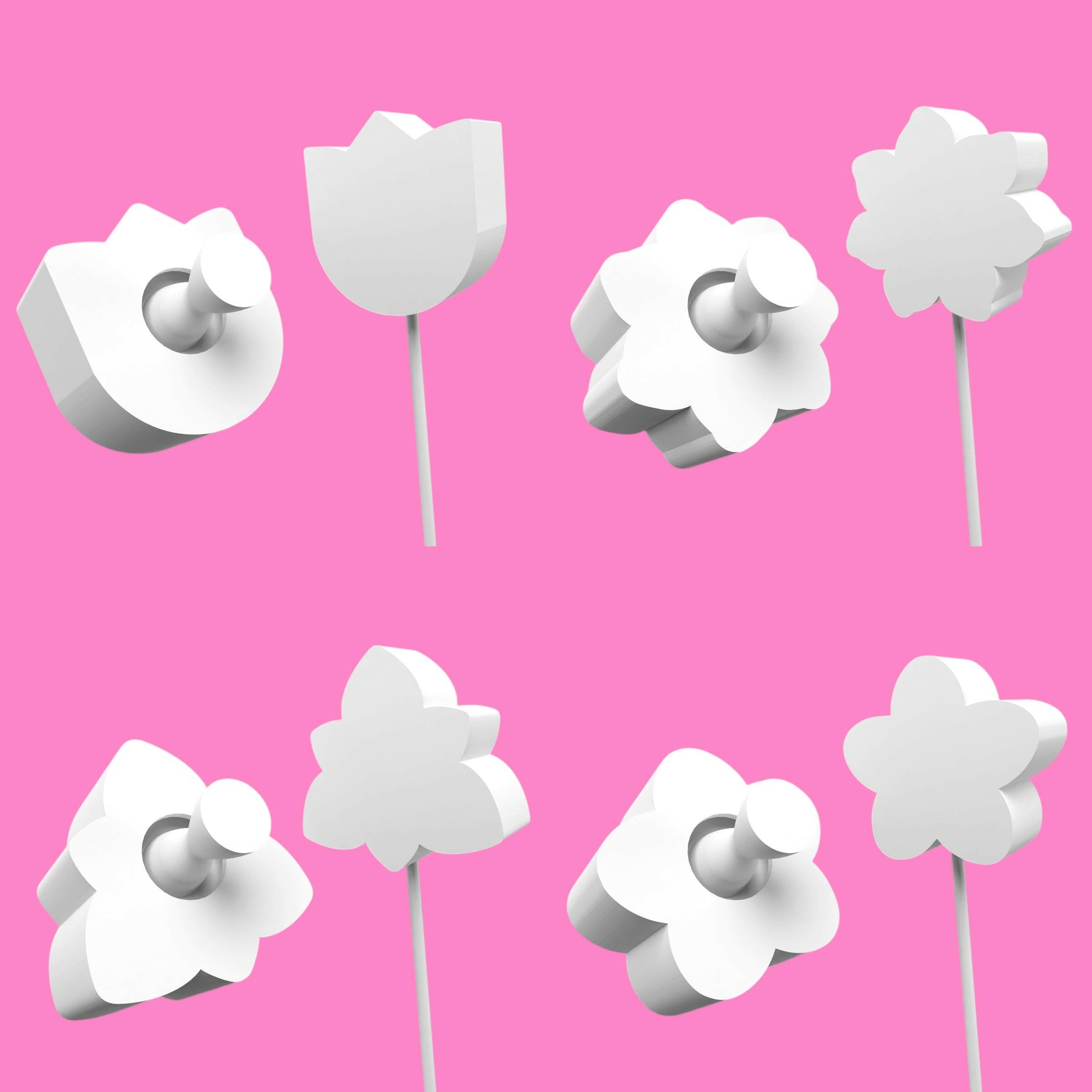 Pop Cake Flower Mould Set (4 pcs) | Floral Cake Decorating | PLA.