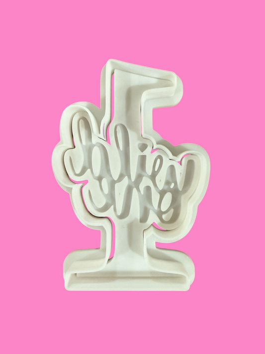 "Wild One" Font & Number Cookie Cutter & Stamp Set (8cm) | Birthday Baking | PLA