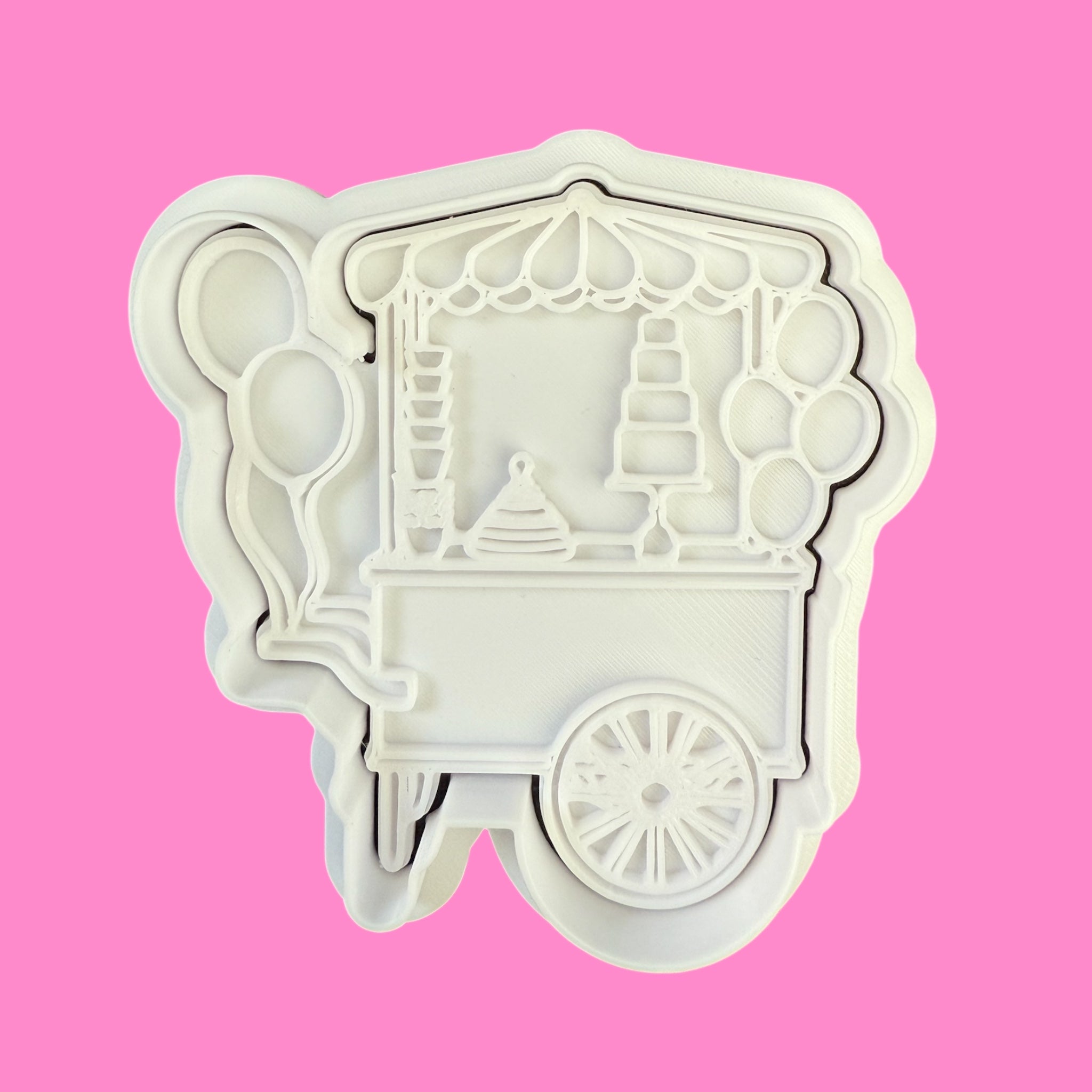 Candy Trolley Cookie Cutter & Stamp – Sweet Shop-Inspired Design