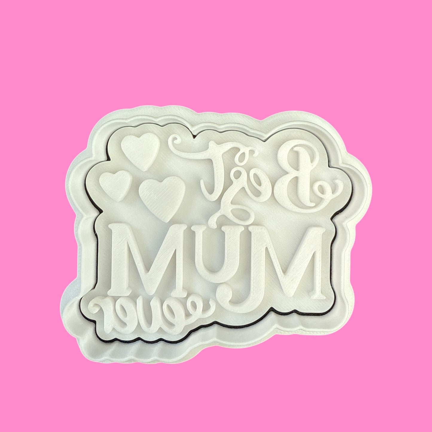 Best Mum Ever Cookie Cutter & Stamp – Sweet Sentiment Baking Design