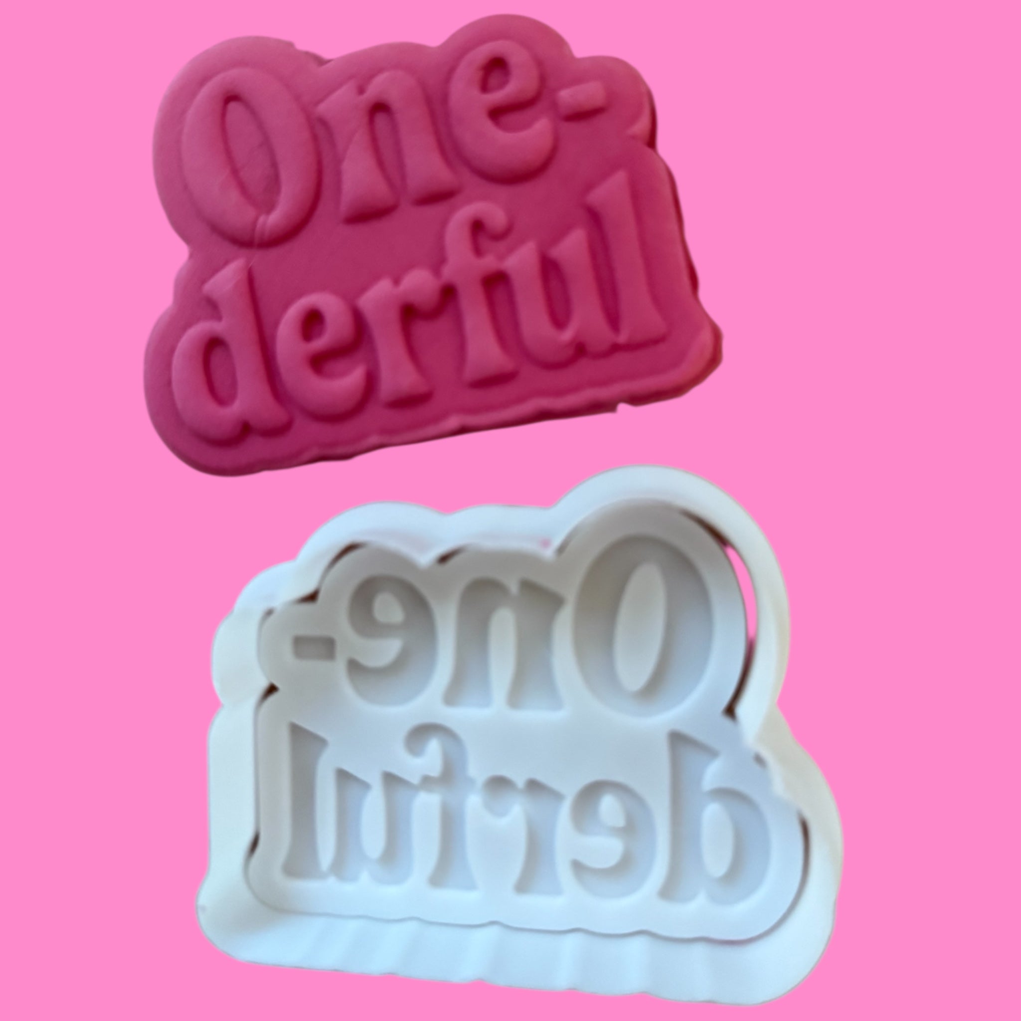 “One-derful” Outboss Cookie Cutter & Stamp – First Birthday Celebration Design