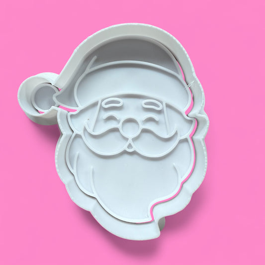 Smiley Santa Face Cookie Cutter – Christmas Baking Magic