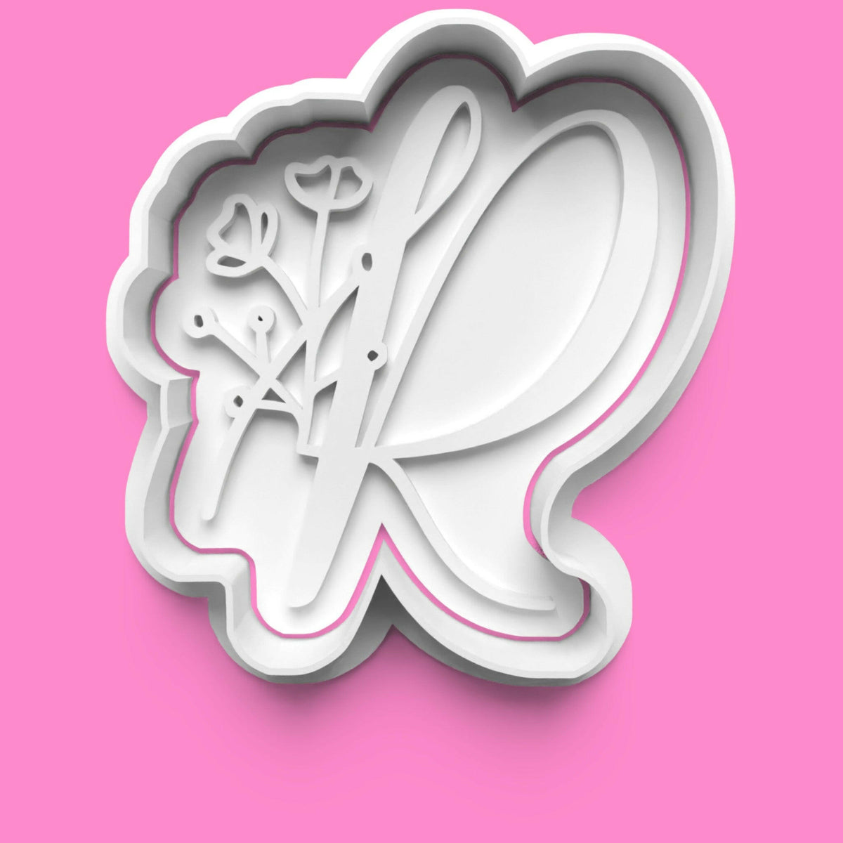 Floral Alphabet Cookie Cutter Set (A-Z) | Buy Individually or Full Set | PLA.