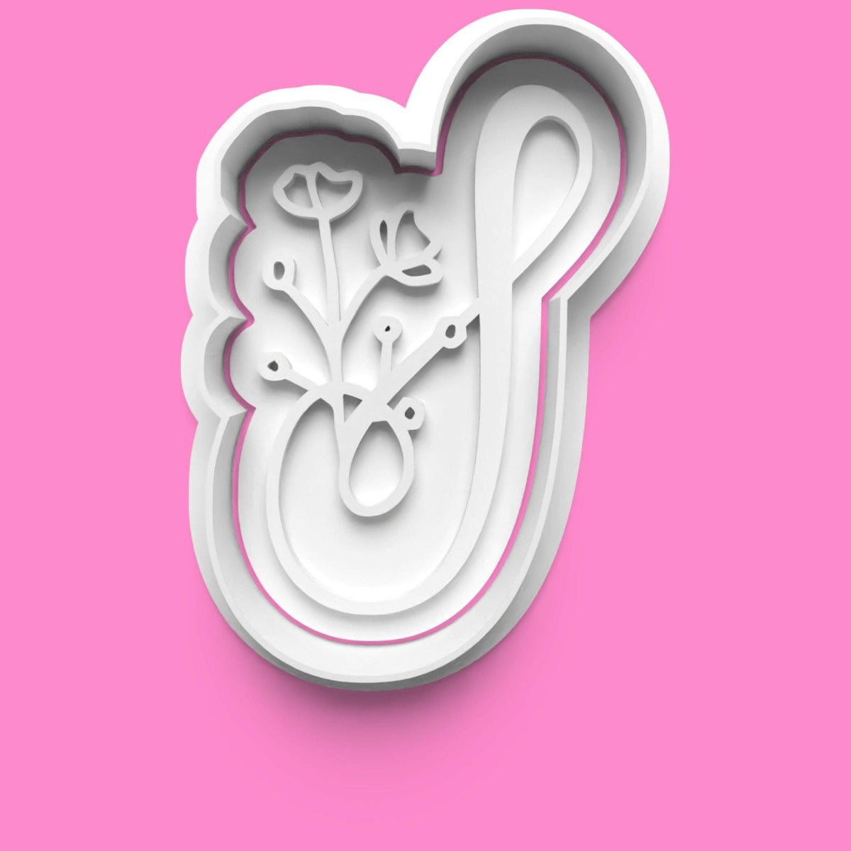 Floral Alphabet Cookie Cutter Set (A-Z) | Buy Individually or Full Set | PLA.