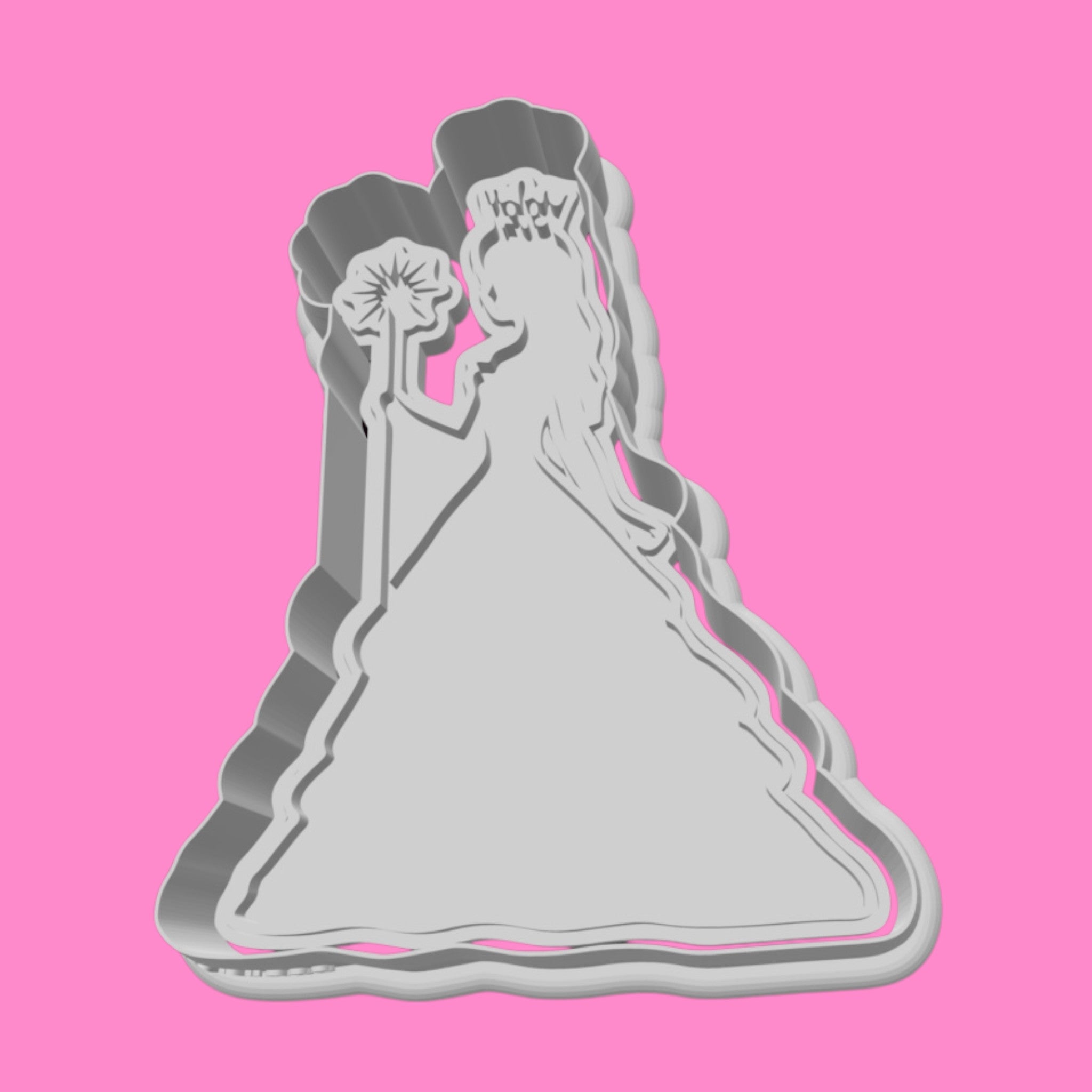 Wicked-Witch -Princess Set: 9cm Witch and Princess Cookie Cutter Set - Magical Duo for Themed Baking