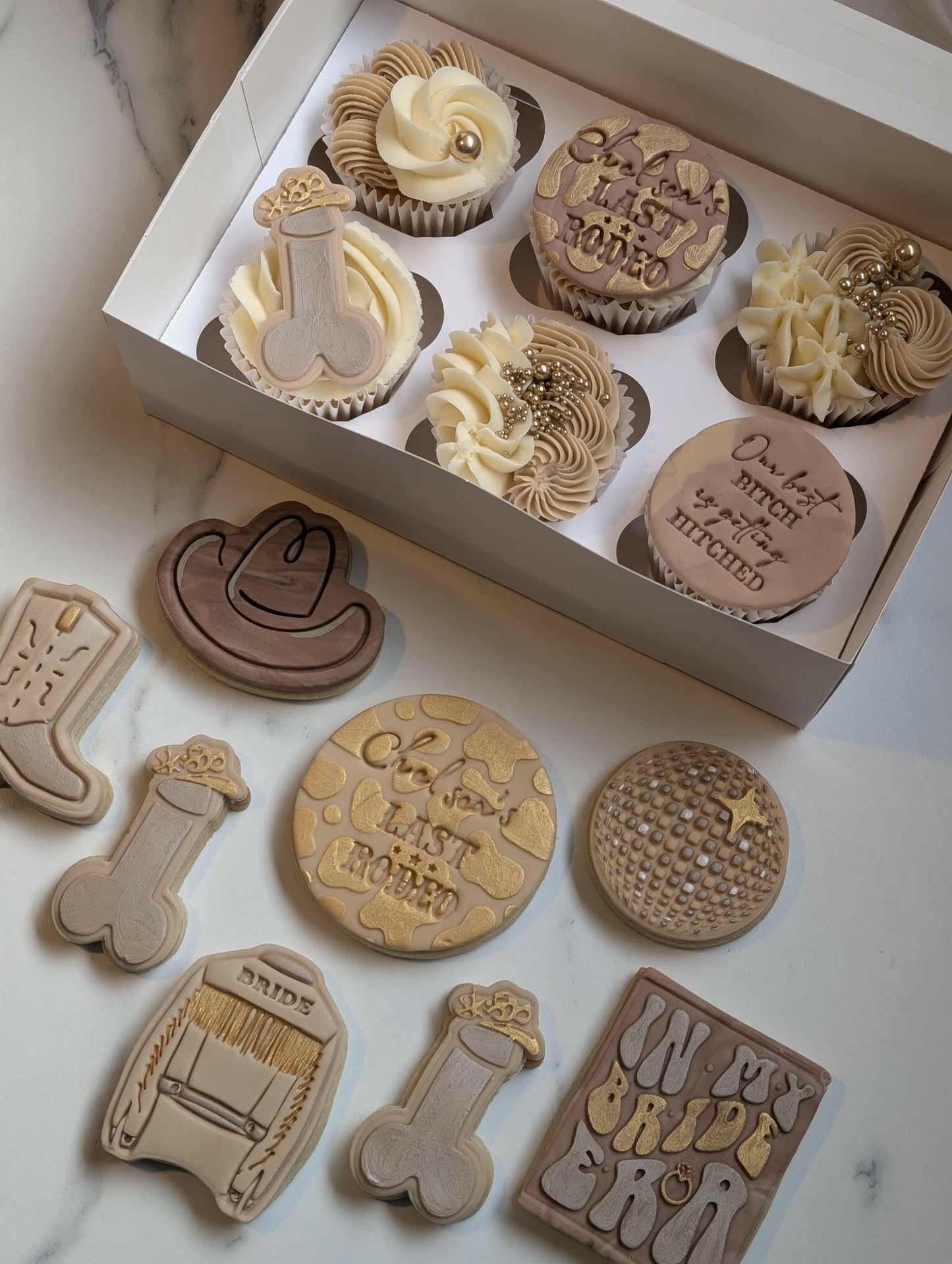 "Last Rodeo" Cookie Cutter & Stamp | Emboss & Outboss Bachelorette Baking | PLA