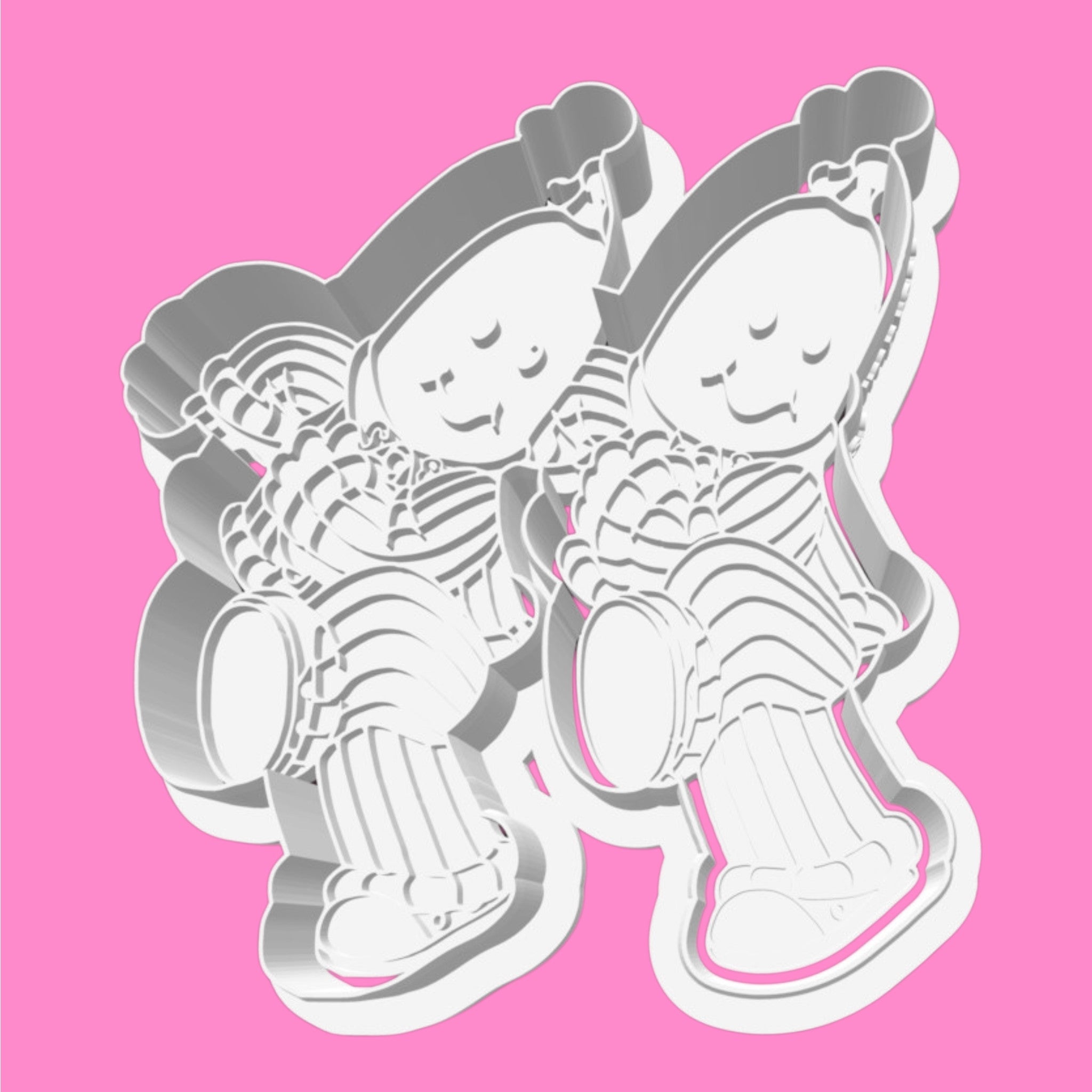 Two Bananas Cookie Cutter & Embosser – Cute Banana Duo Fruit Party Cutter